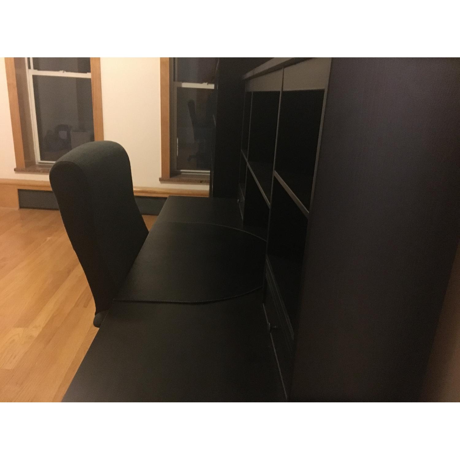 Ikea Hemnes Desk w/ Hutch & Malkolm Desk Chair - image-6
