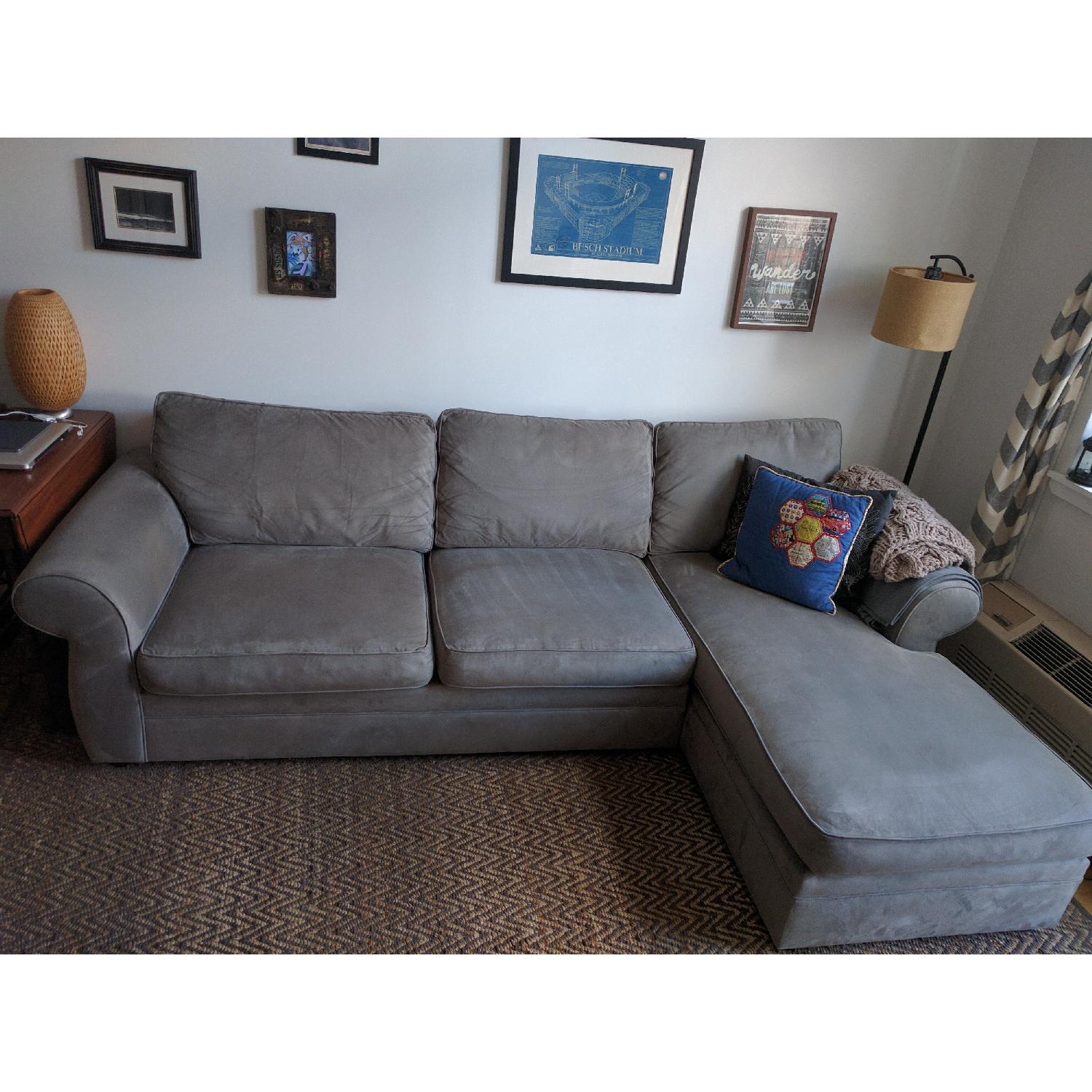 Pottery Barn Pearce Sectional Sofa w/ Chaise AptDeco