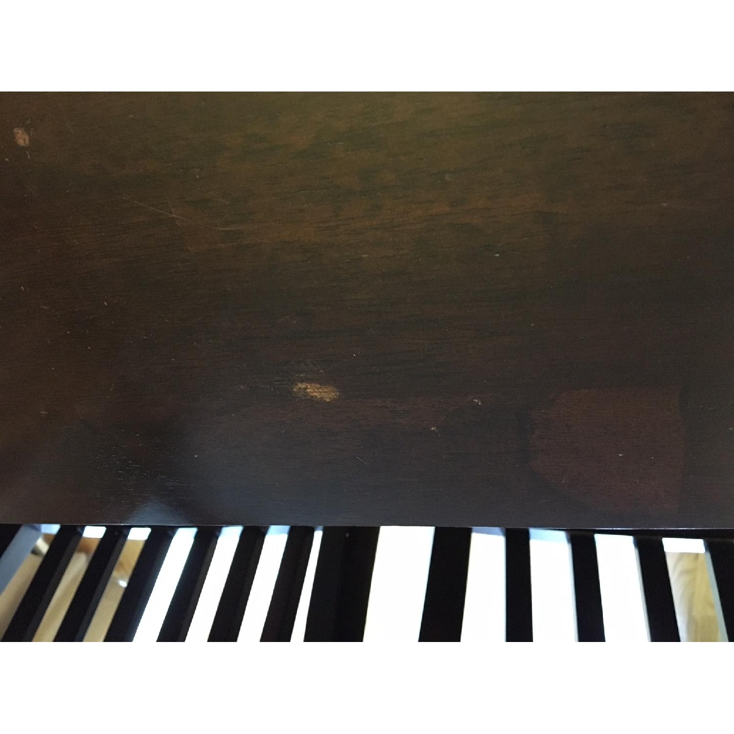 Expandable Wooden High Top Dining Room Table w/ 6 Chairs & 1 Bench - image-4