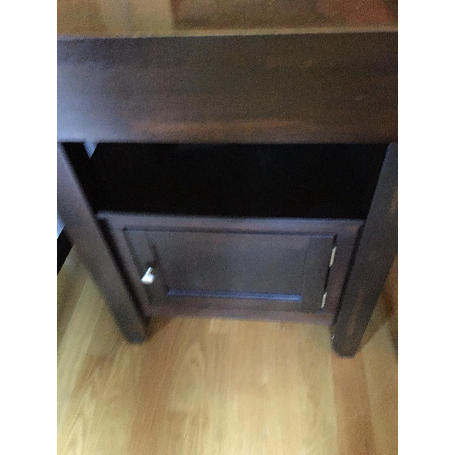 Expandable Wooden High Top Dining Room Table w/ 6 Chairs & 1 Bench - image-6