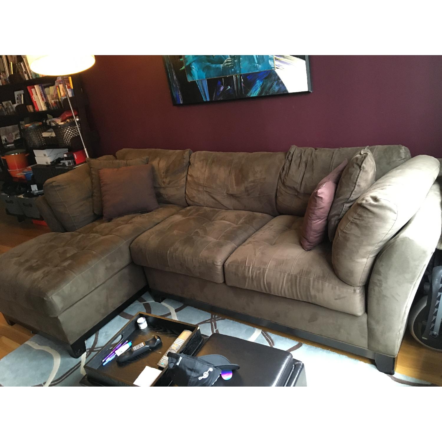 Raymour & Flanigan Sectional Couch - image-2