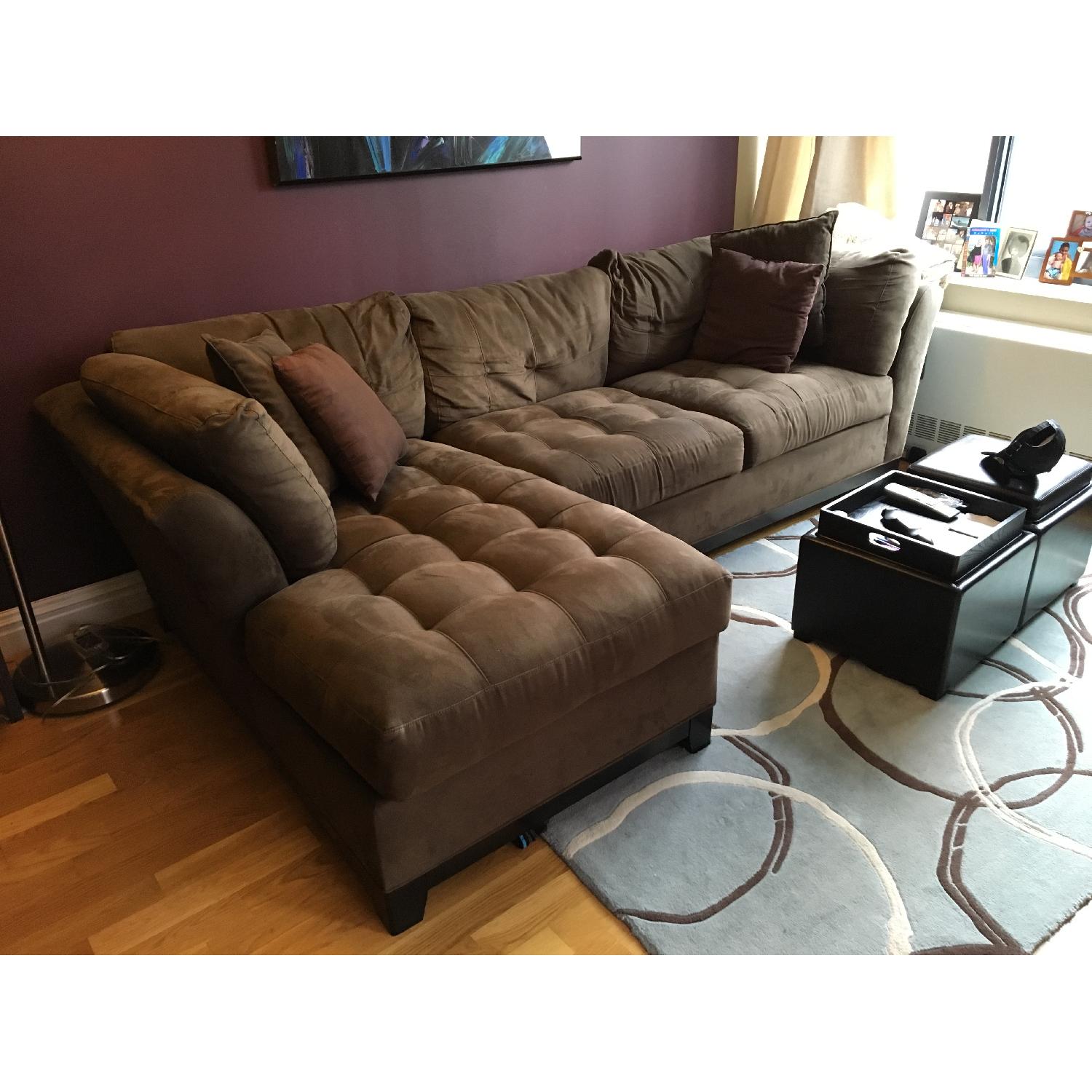 Raymour & Flanigan Sectional Couch - image-3