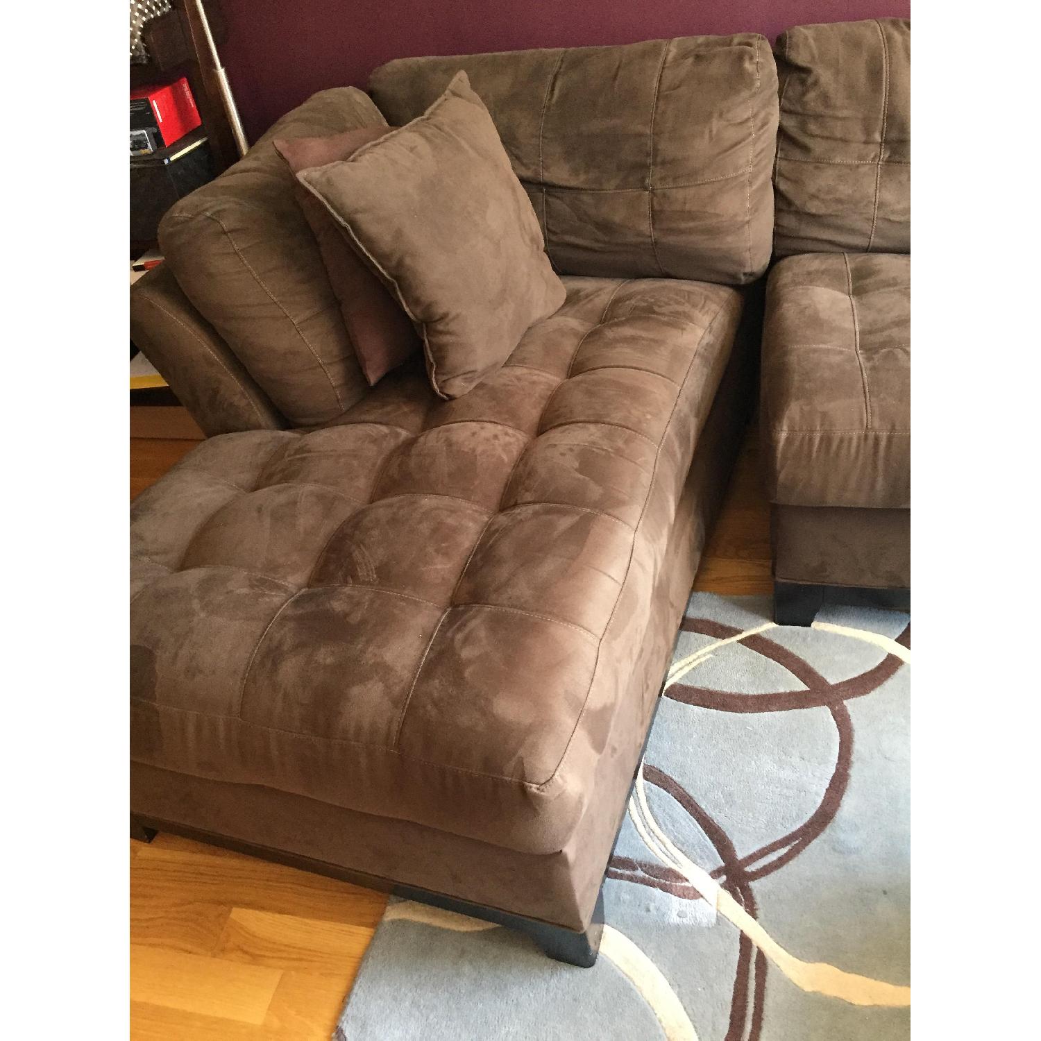 Raymour & Flanigan Sectional Couch - image-4