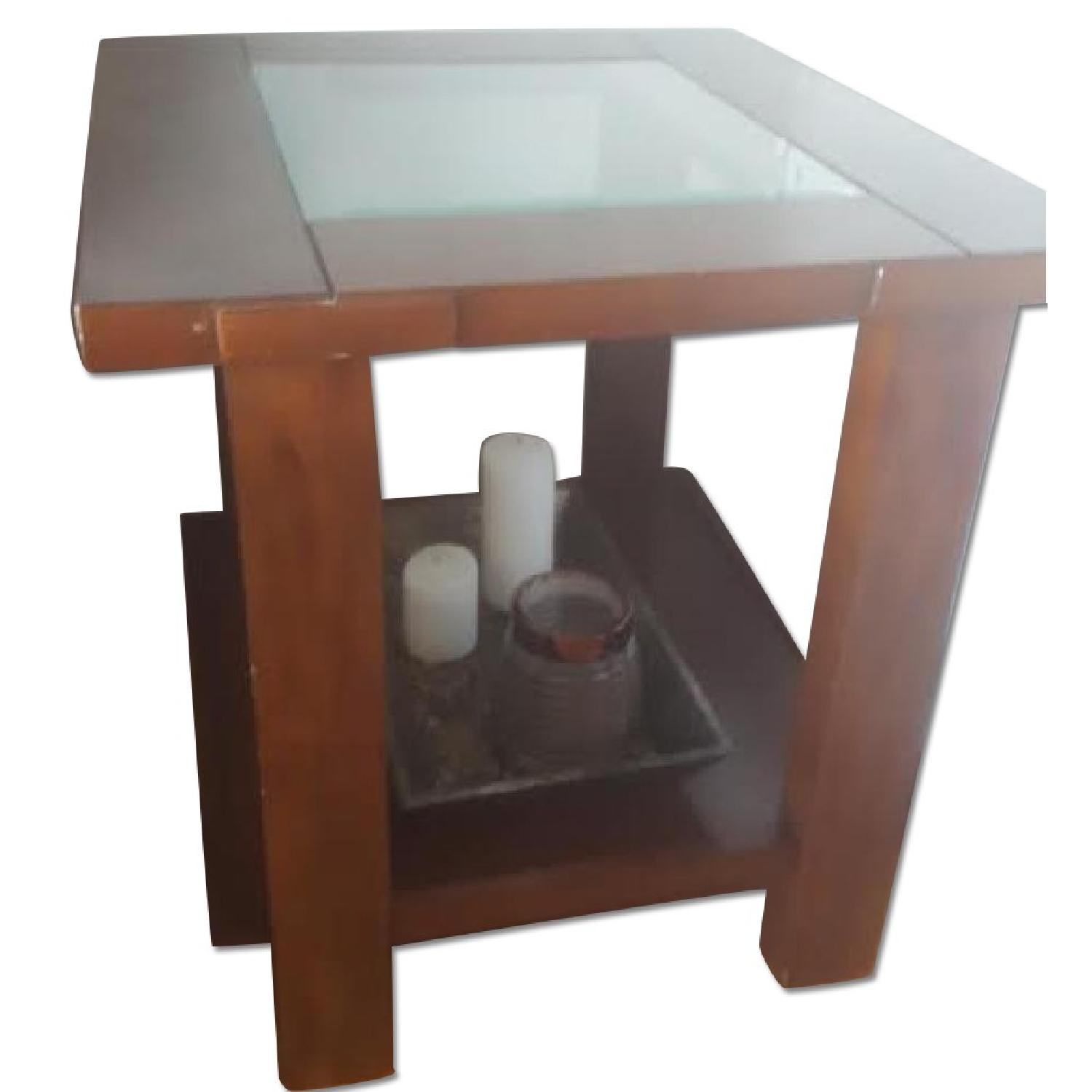 Ikea Wood End Table - image-0