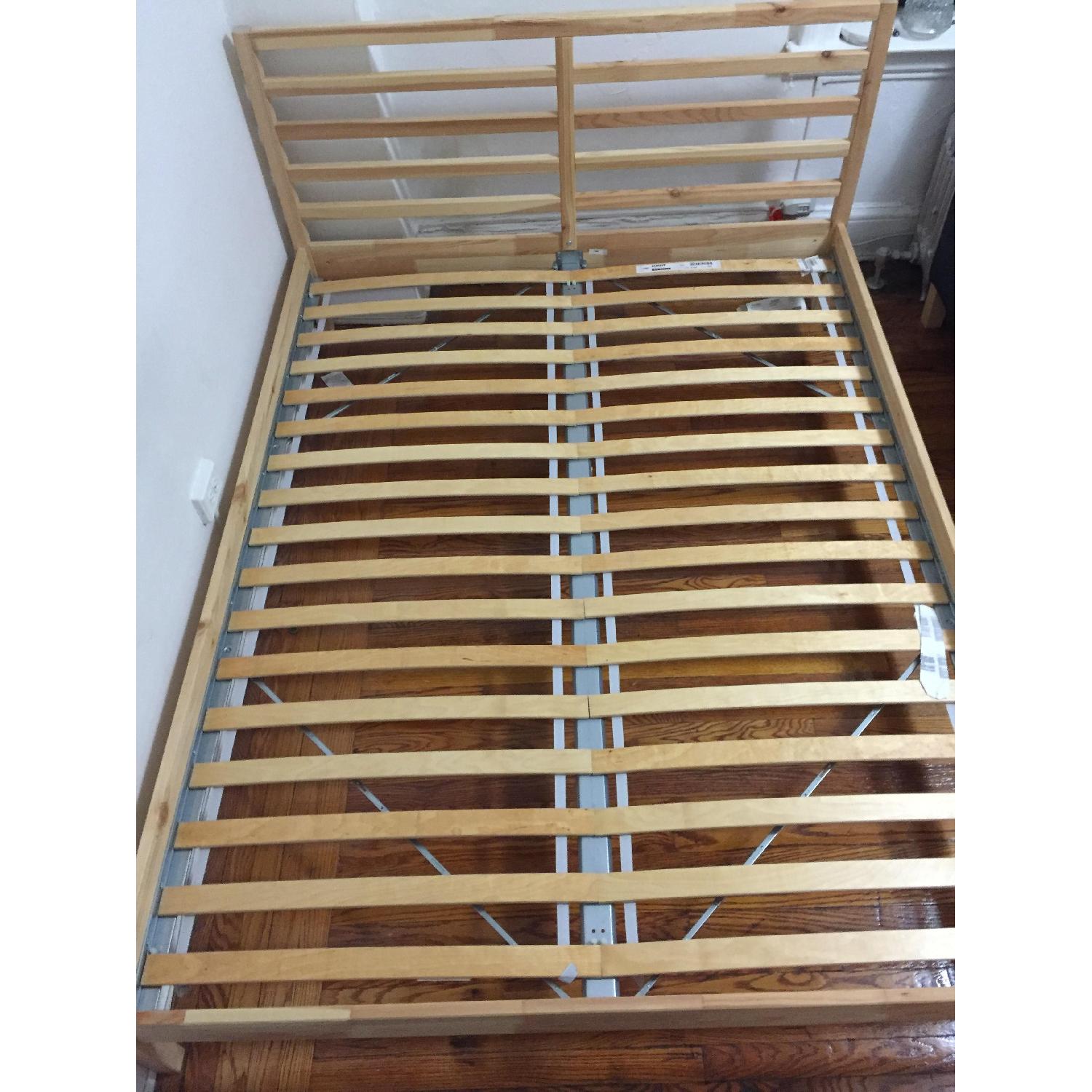 Ikea Tarva Queen Size Bed Frame w/ Slats - image-3
