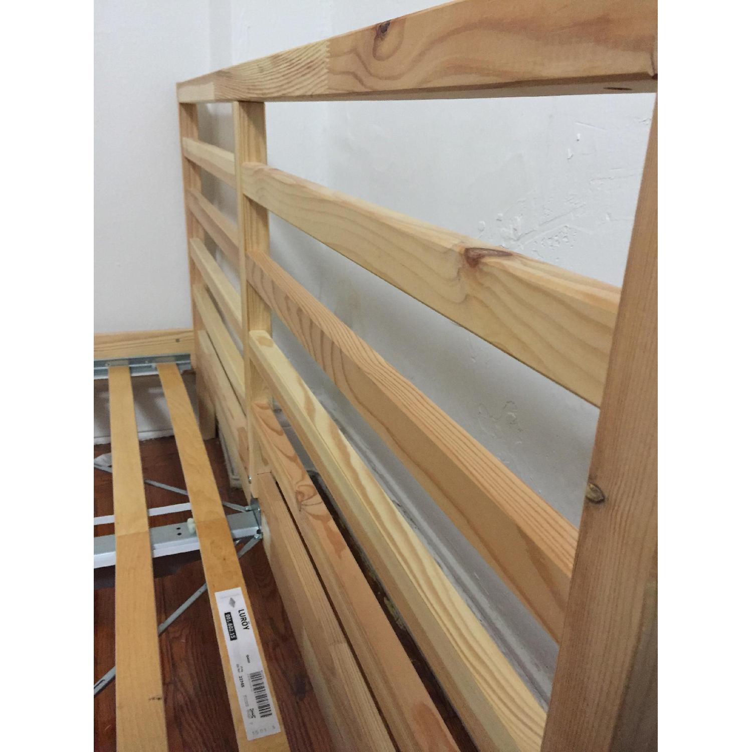Ikea Tarva Queen Size Bed Frame w/ Slats - image-4