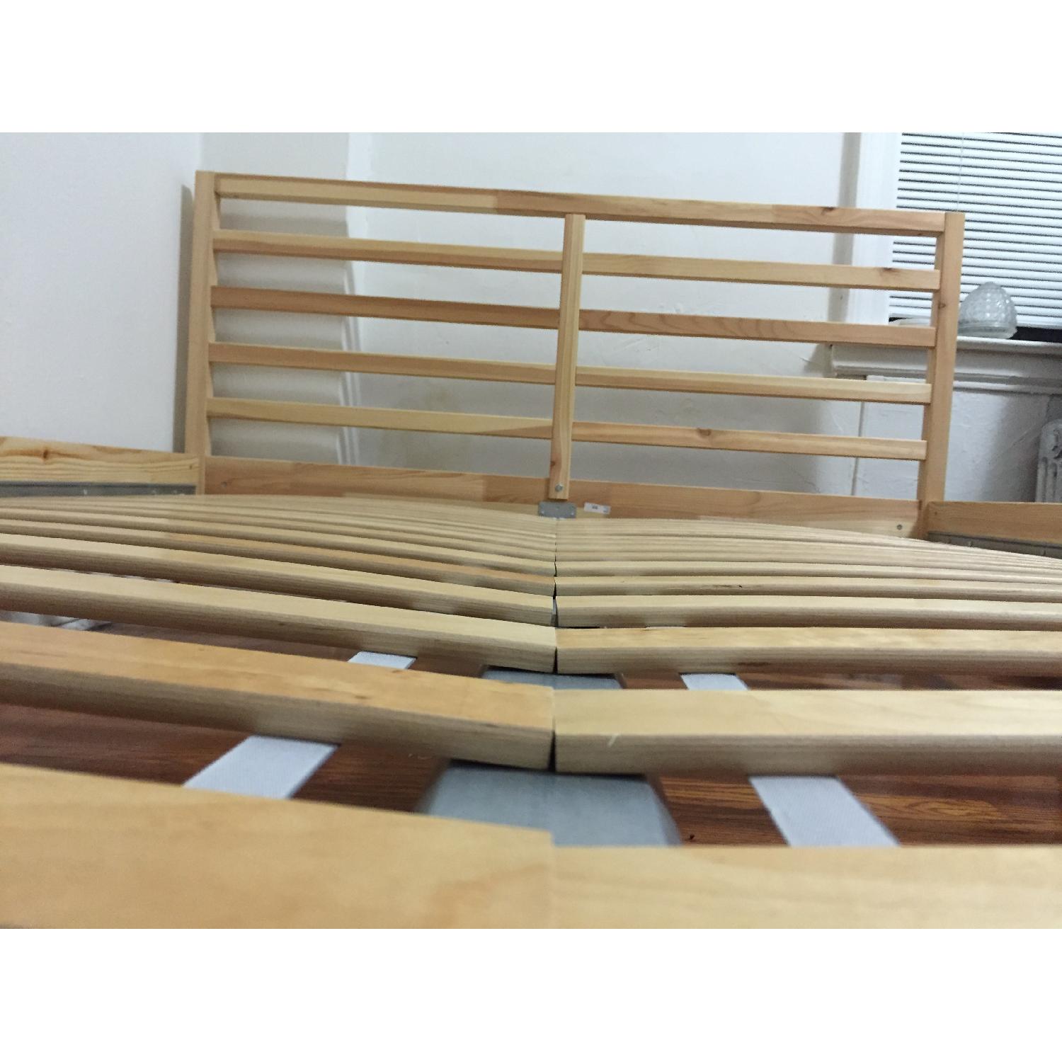 Ikea Tarva Queen Size Bed Frame w/ Slats - image-8
