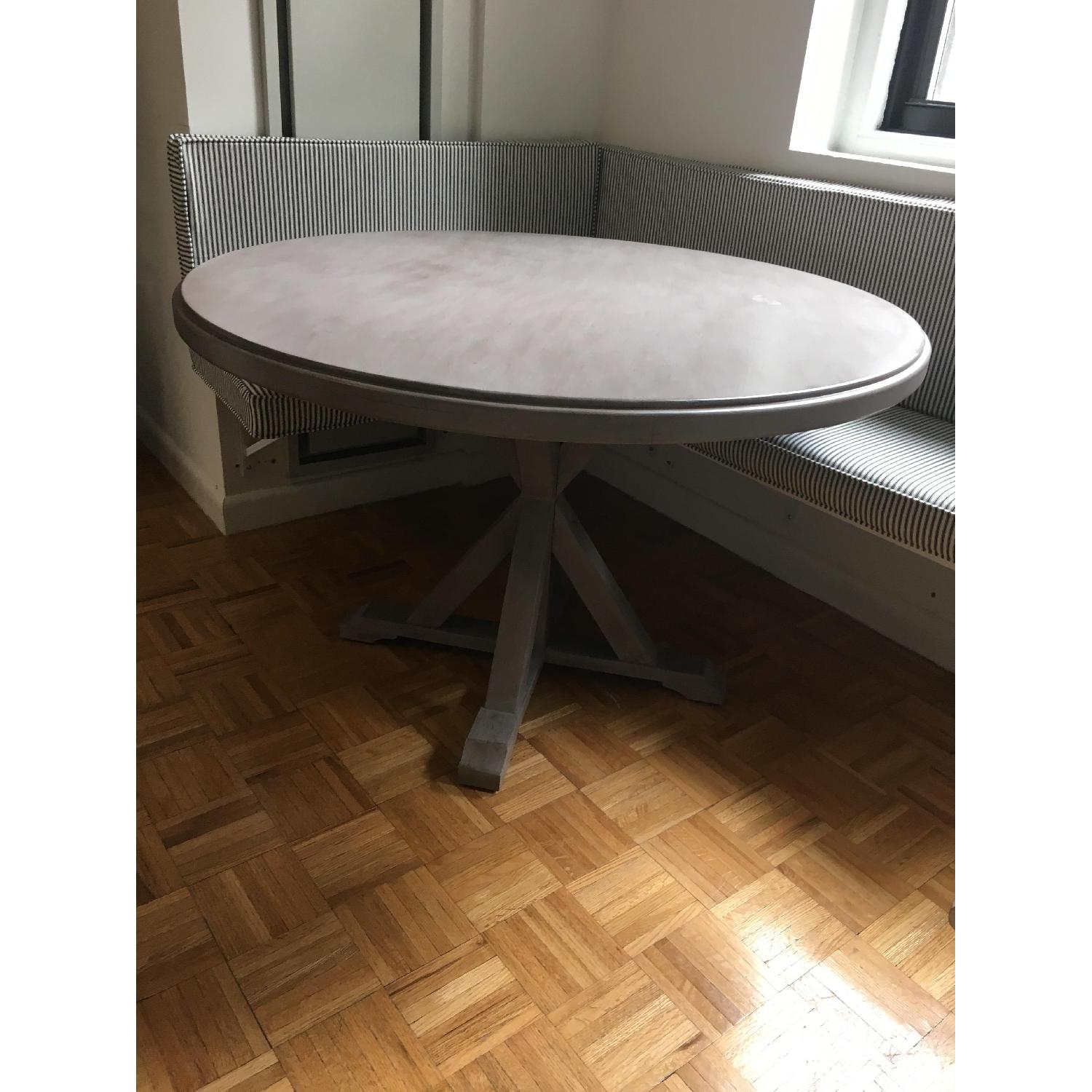 Home Decorators Collection Round Light Grey Dining Table - image-1