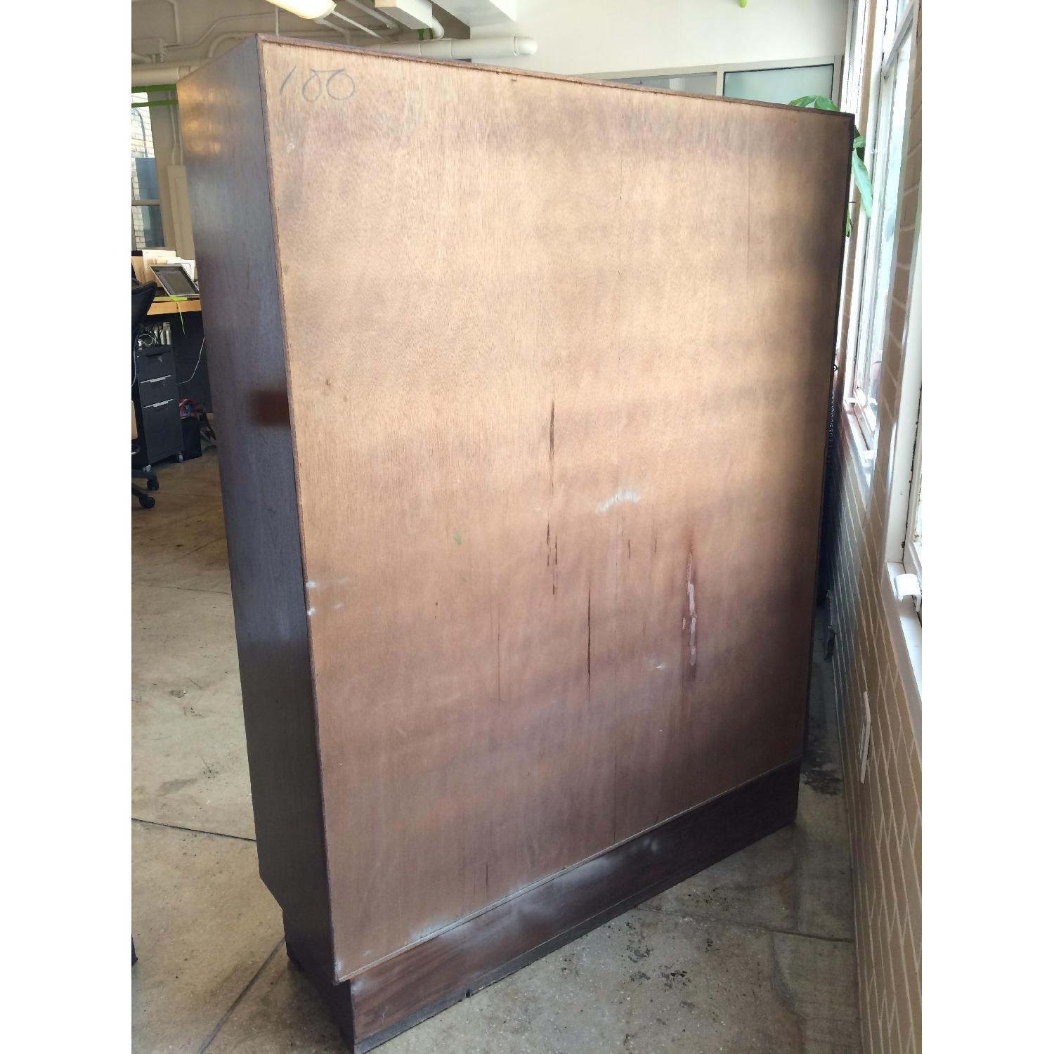 Wooden Bookcase w/ Glass Doors - image-4