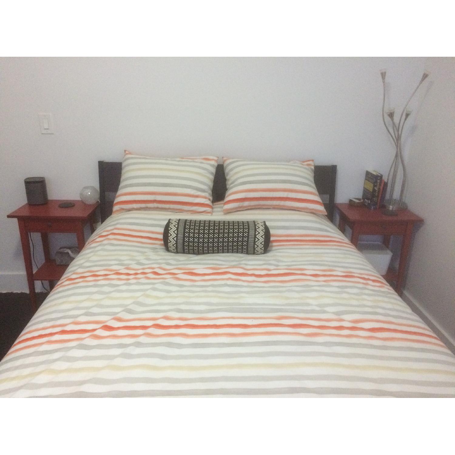 Ikea Trysil Wood & Steel Queen Bed Frame - image-1