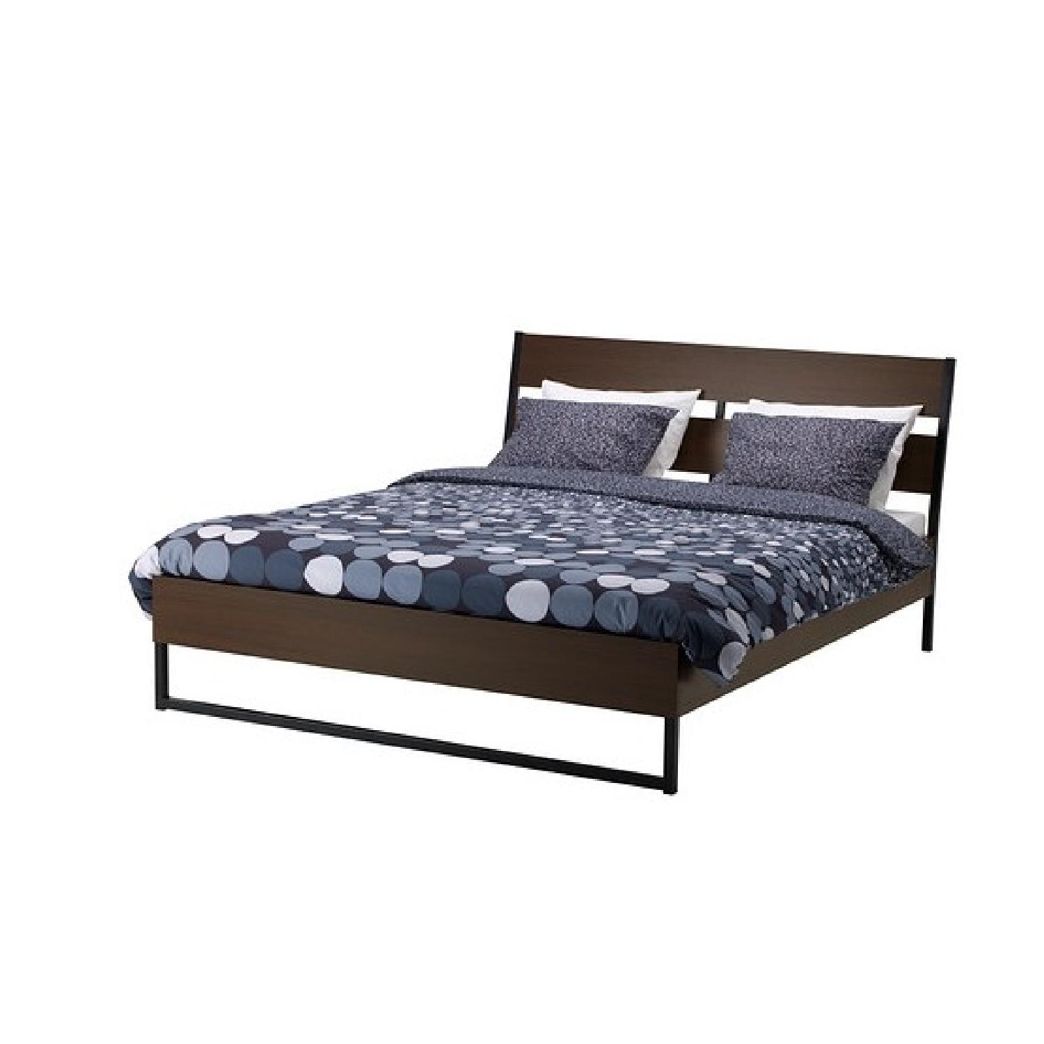 Ikea Trysil Wood & Steel Queen Bed Frame - image-3