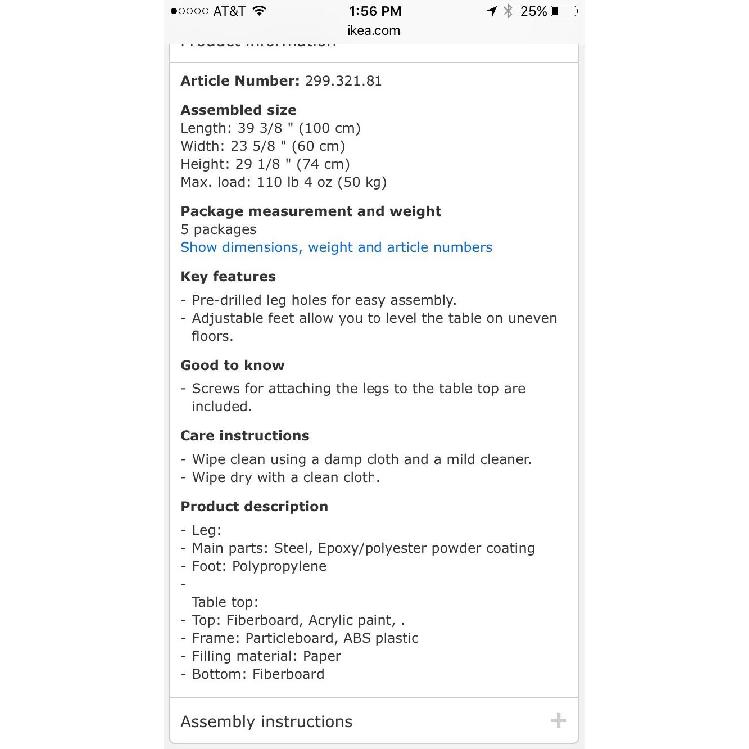 Ikea White Vika Amon Desk/Table - image-5