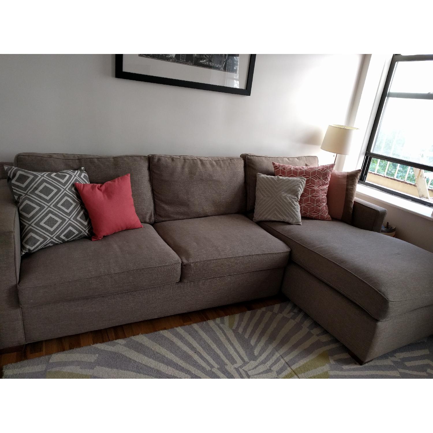 Crate & Barrel Davis Sleeper Sectional Sofa - image-1