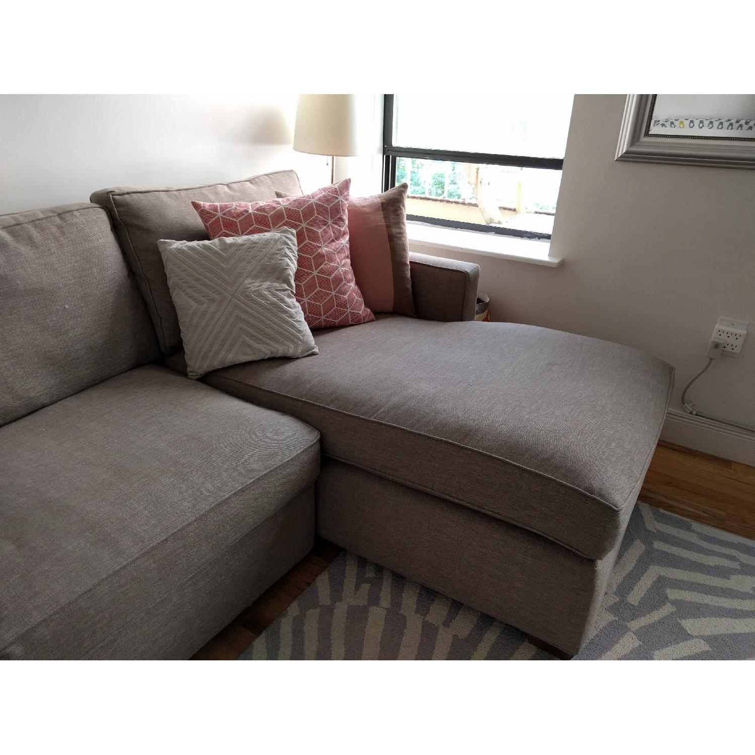 Crate & Barrel Davis Sleeper Sectional Sofa - image-2