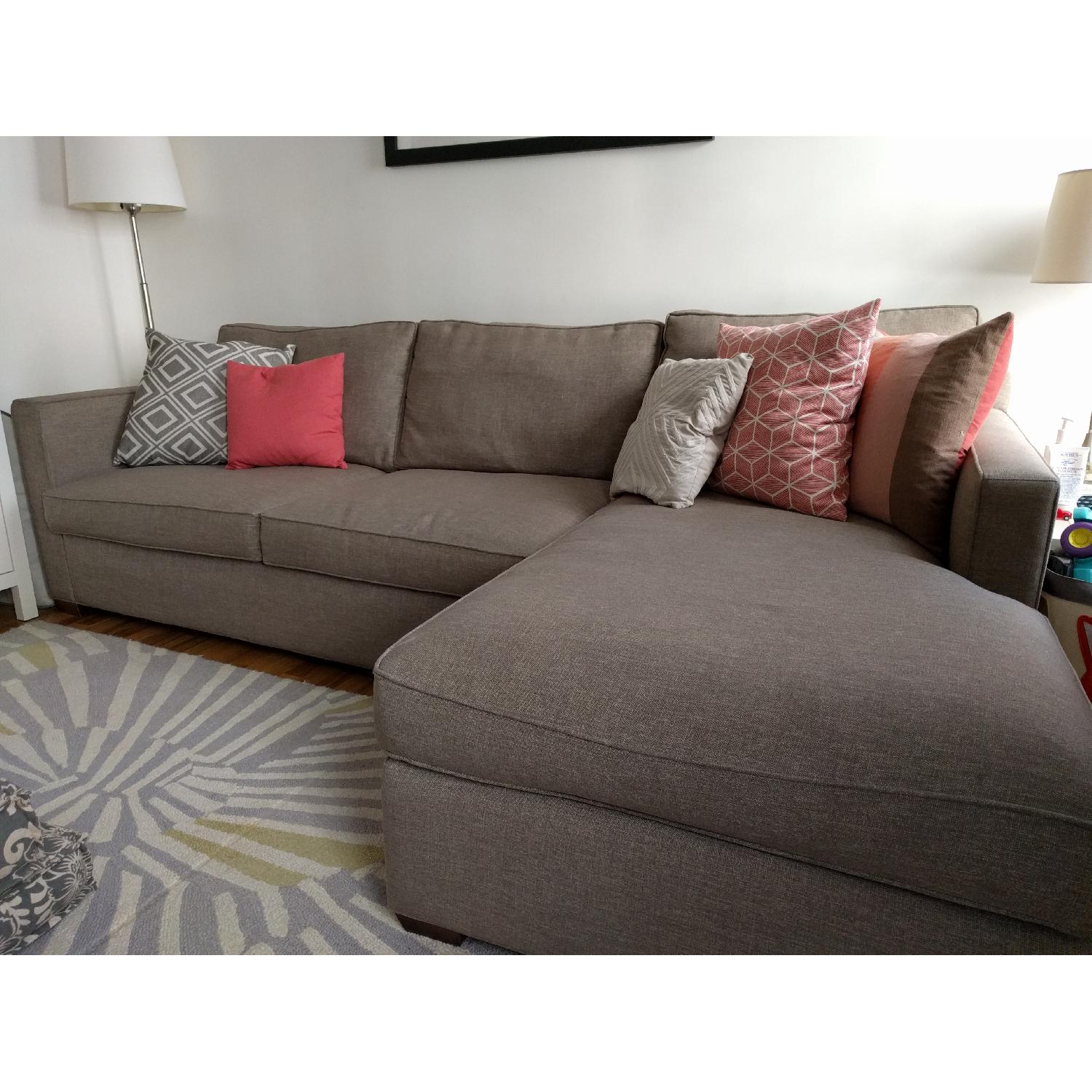 Crate & Barrel Davis Sleeper Sectional Sofa - image-3