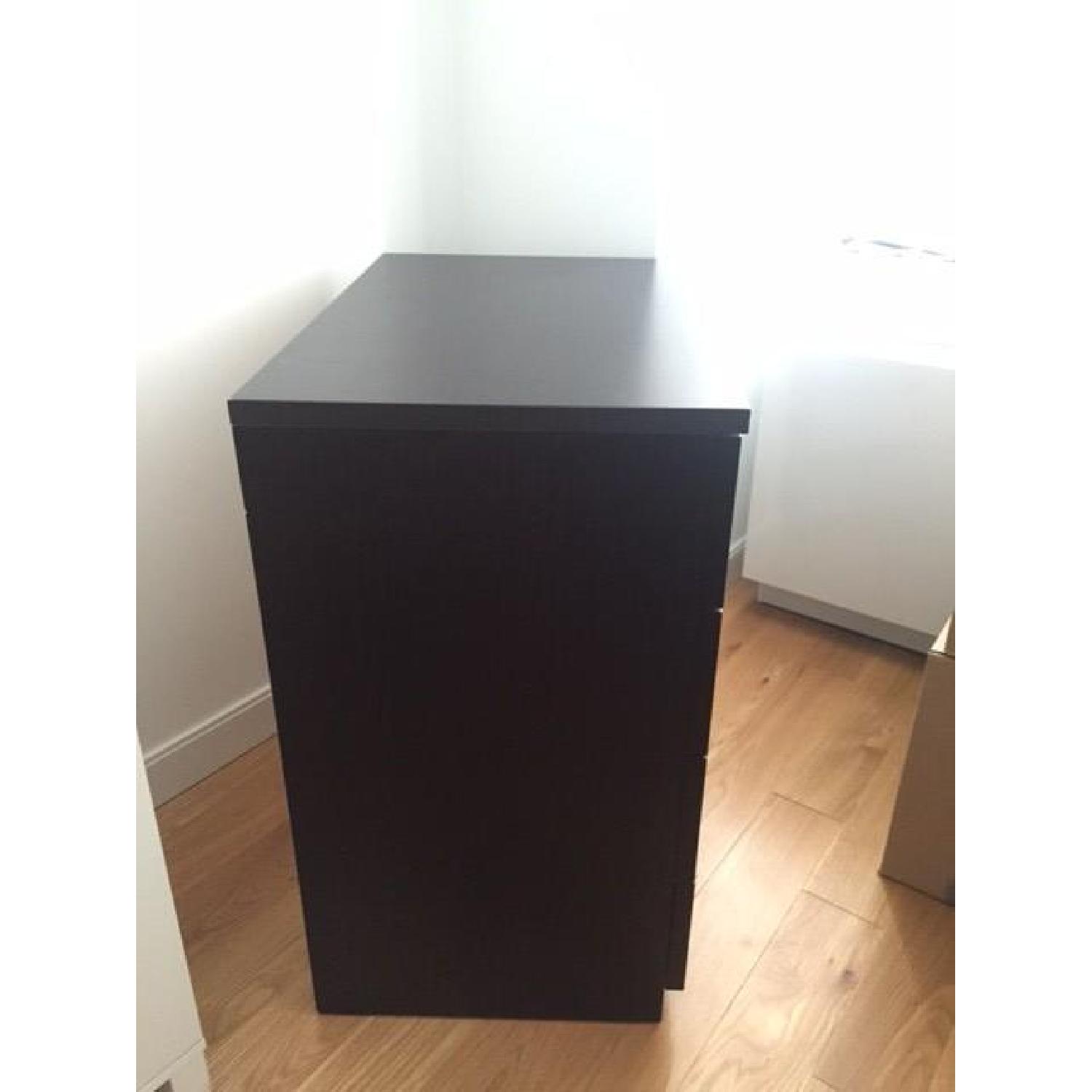 Ikea Hopen Frosted 4-Drawer Chest in Black-Silver - image-2