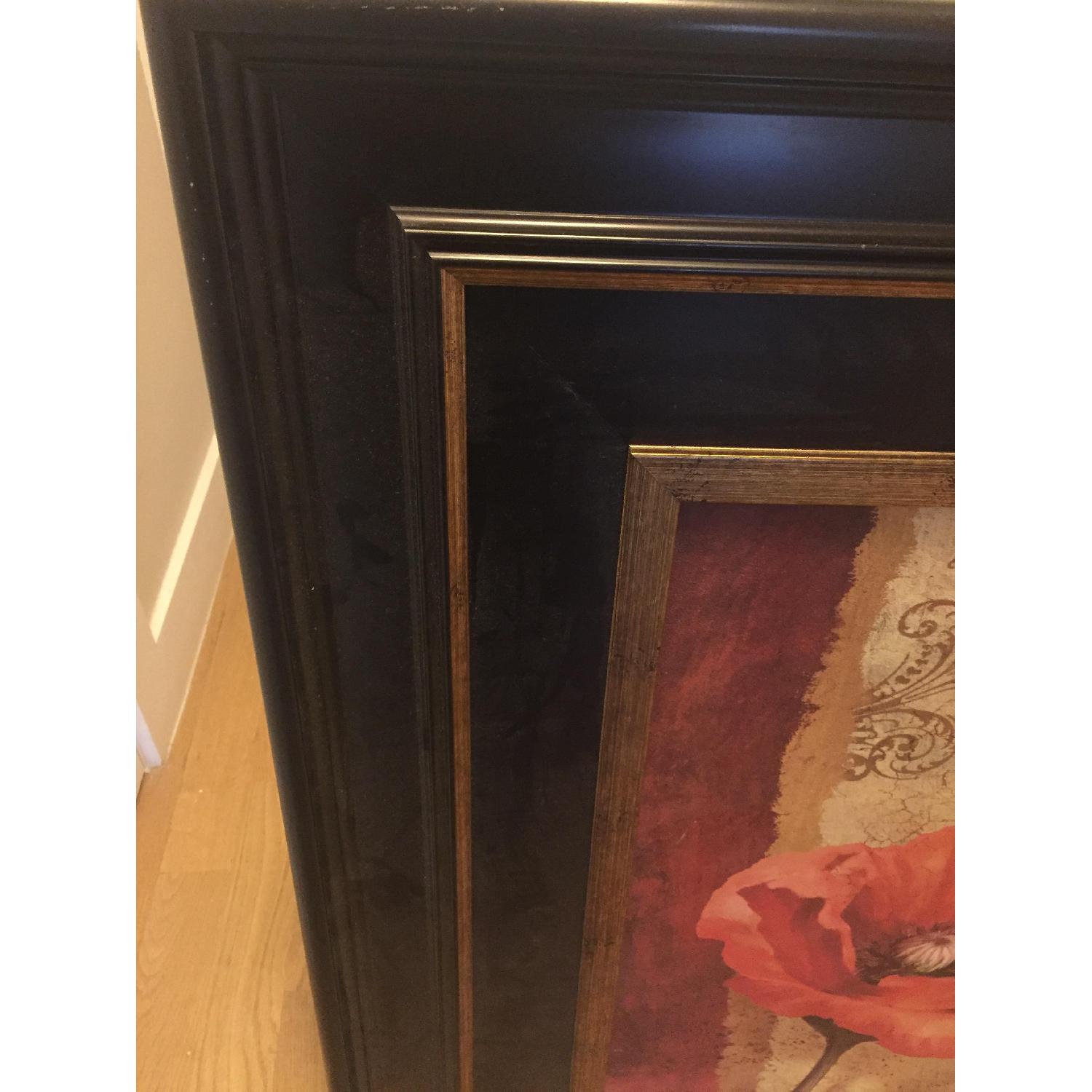 Kirkland's Large Floral Wall Art w/ Wooden Frame - image-2