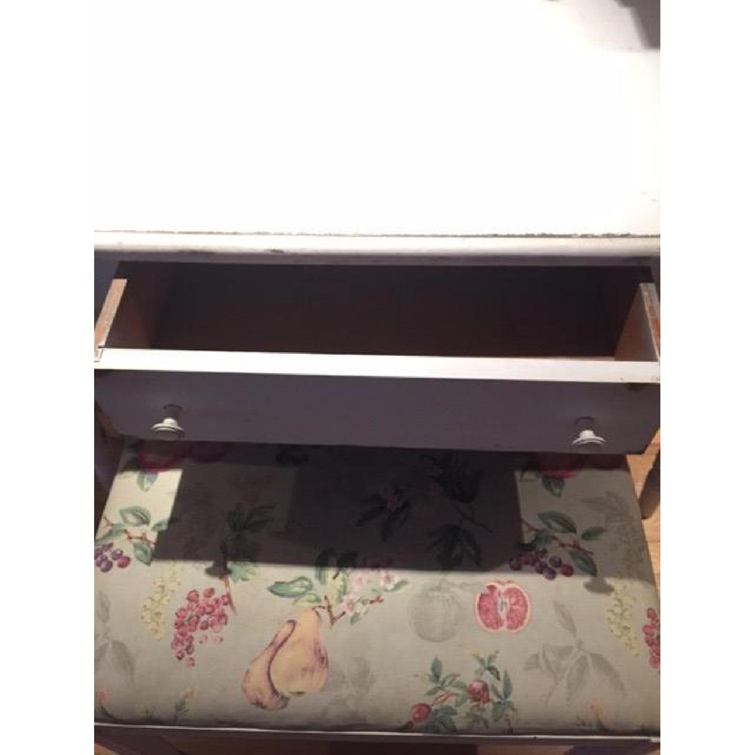 Distressed White Country-Style Desk w/ Bench - image-2