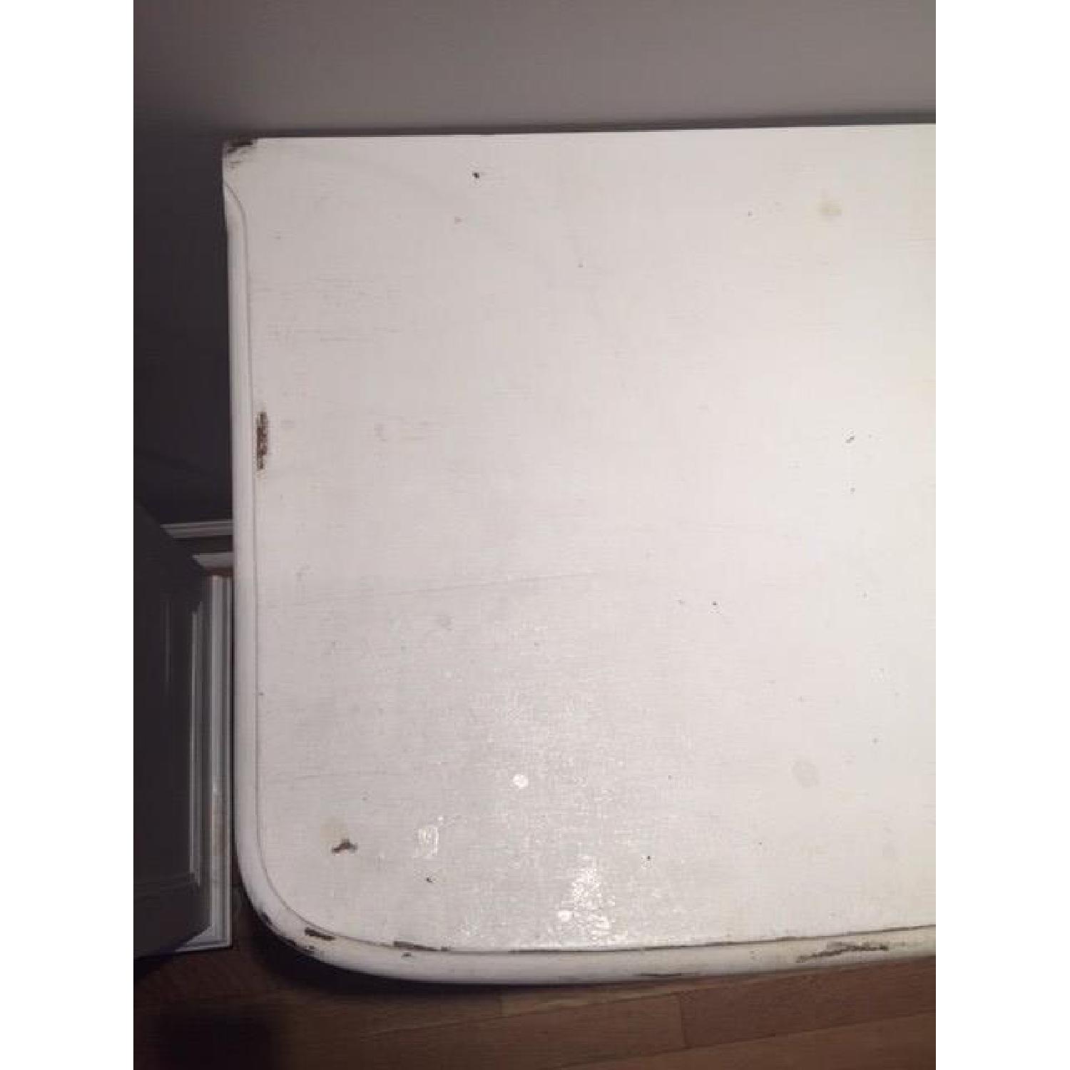 Distressed White Country-Style Desk w/ Bench - image-3