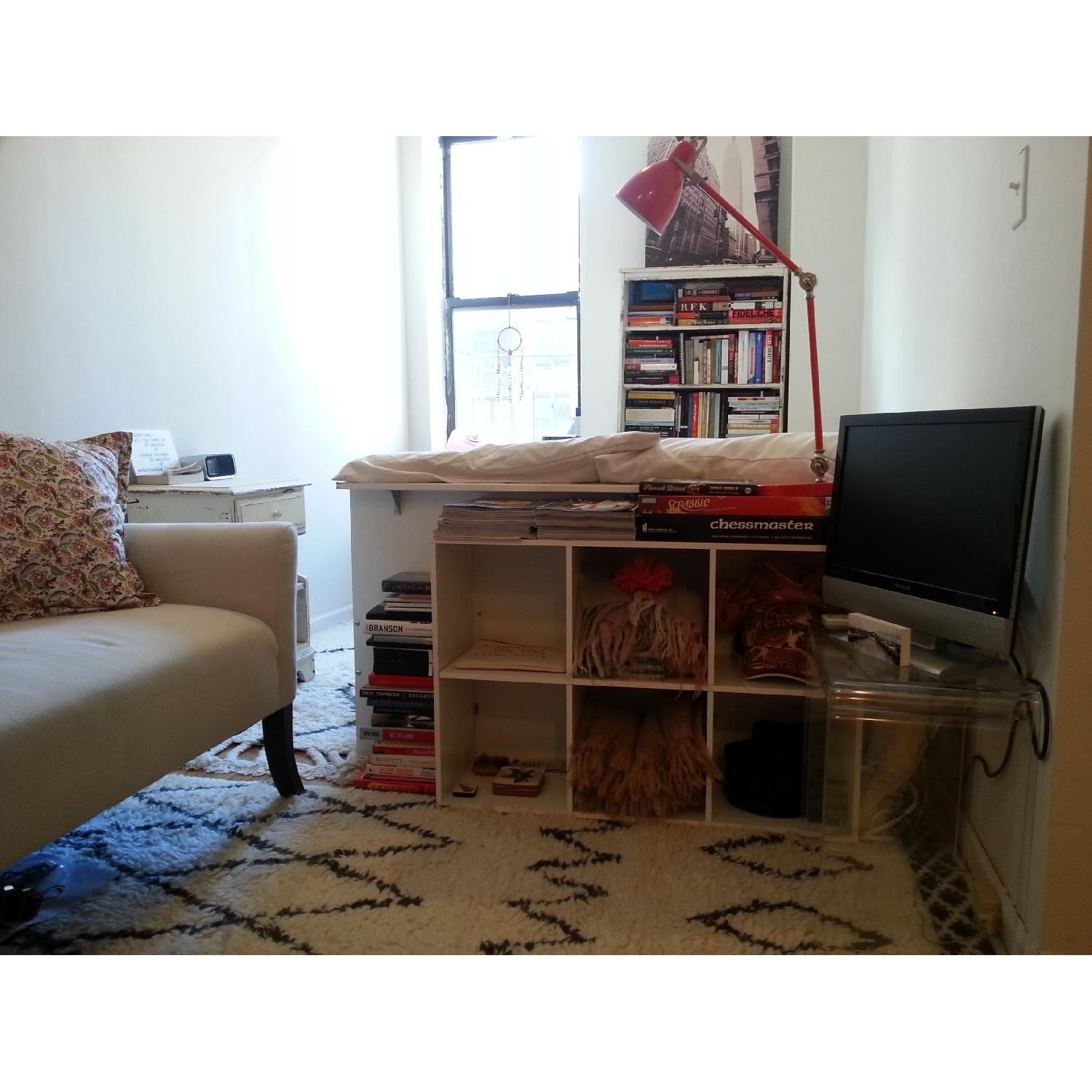 West Elm Kasbah Wool Ivory Rug w/ Subtle Pattern - image-1