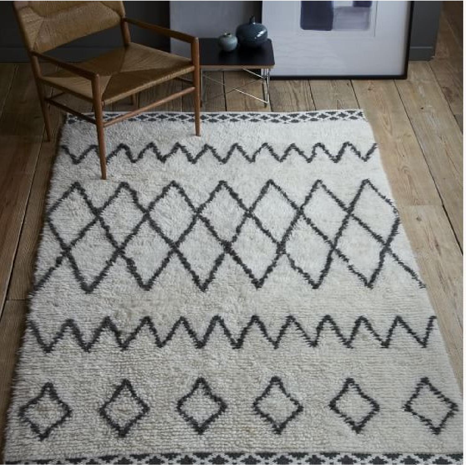 West Elm Kasbah Wool Ivory Rug w/ Subtle Pattern - image-5