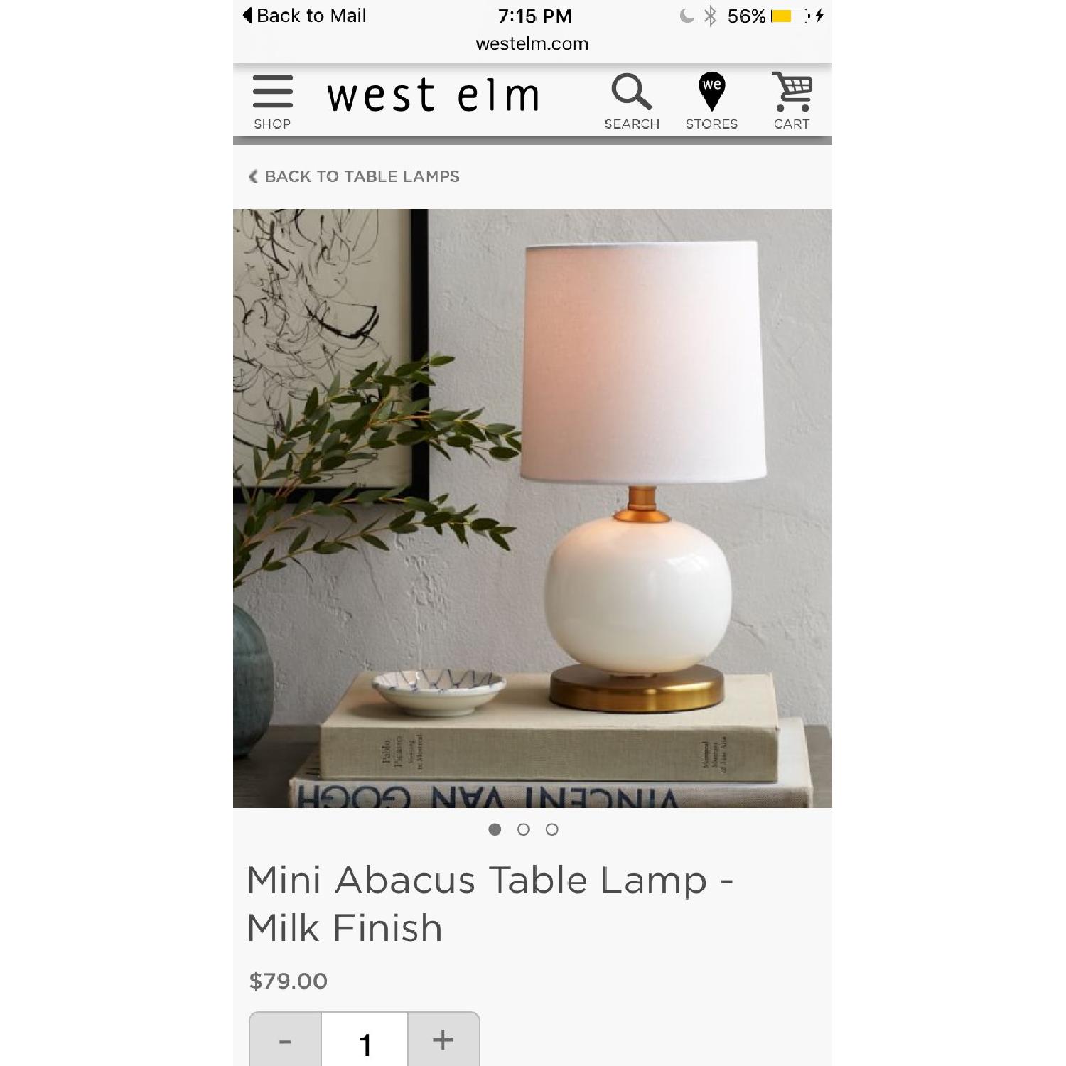 mini abacus table lamp