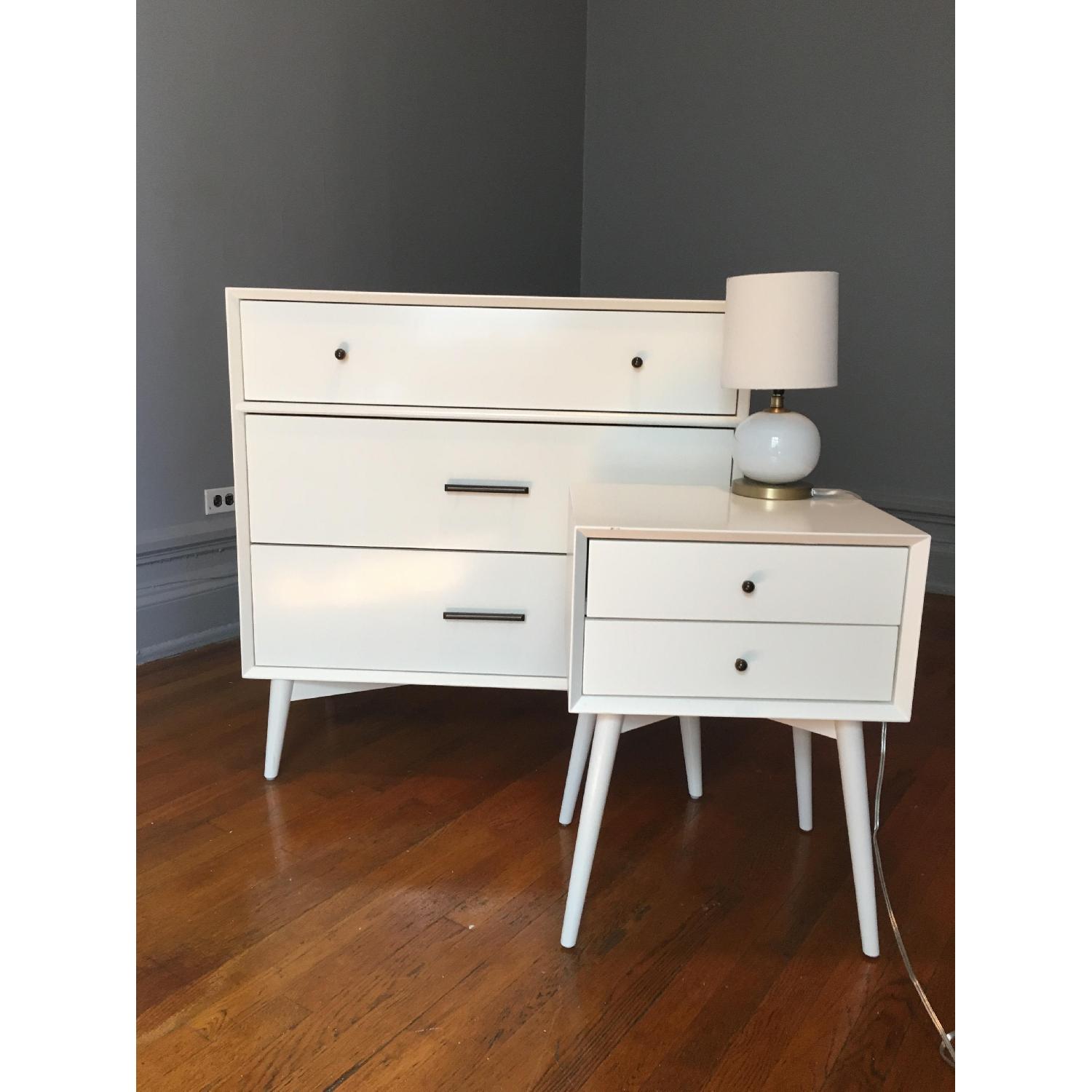 West Elm Mini Abacus Table Lamp in Milk Finish - image-3