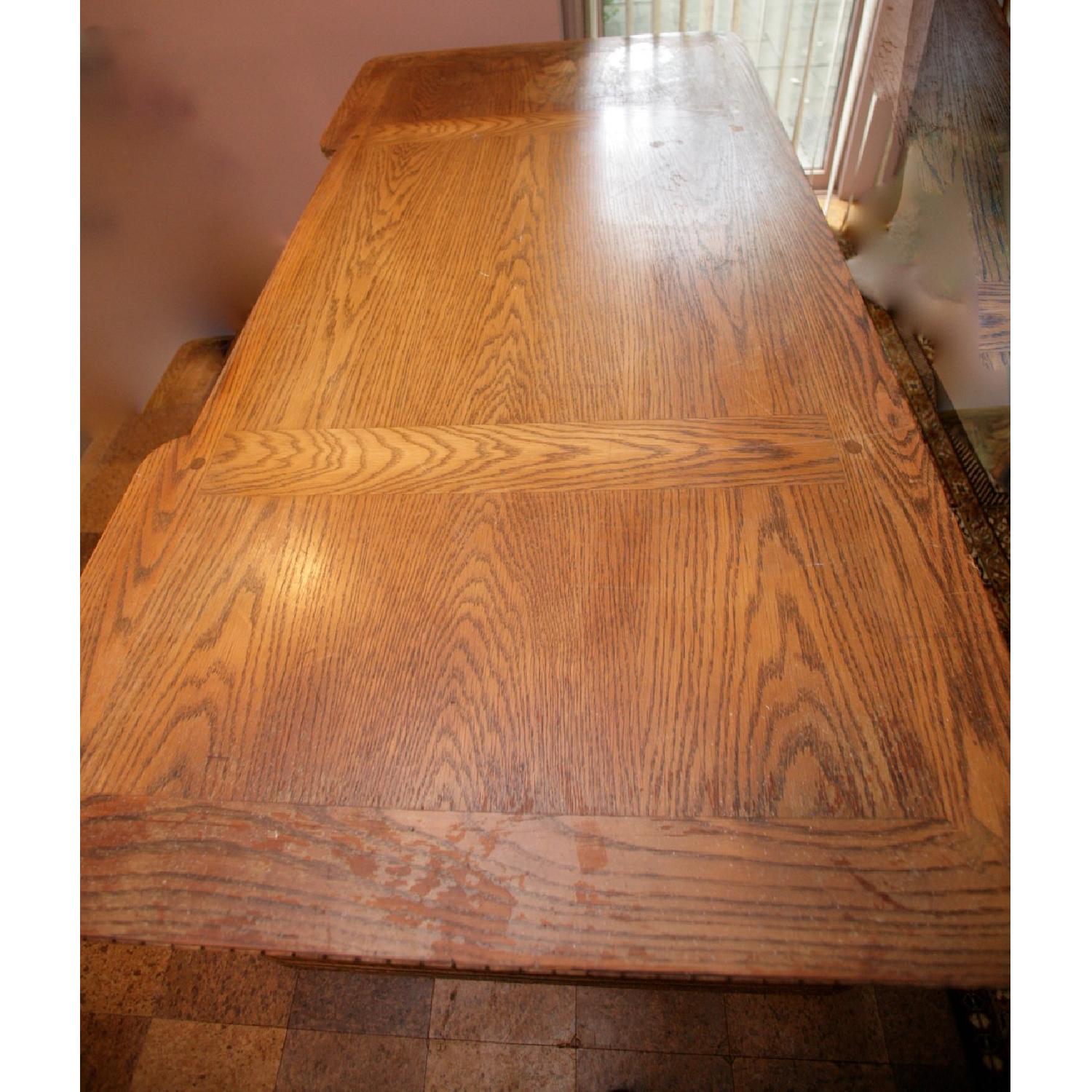 Romweber Viking Oak Traditional Executive Desk - image-5