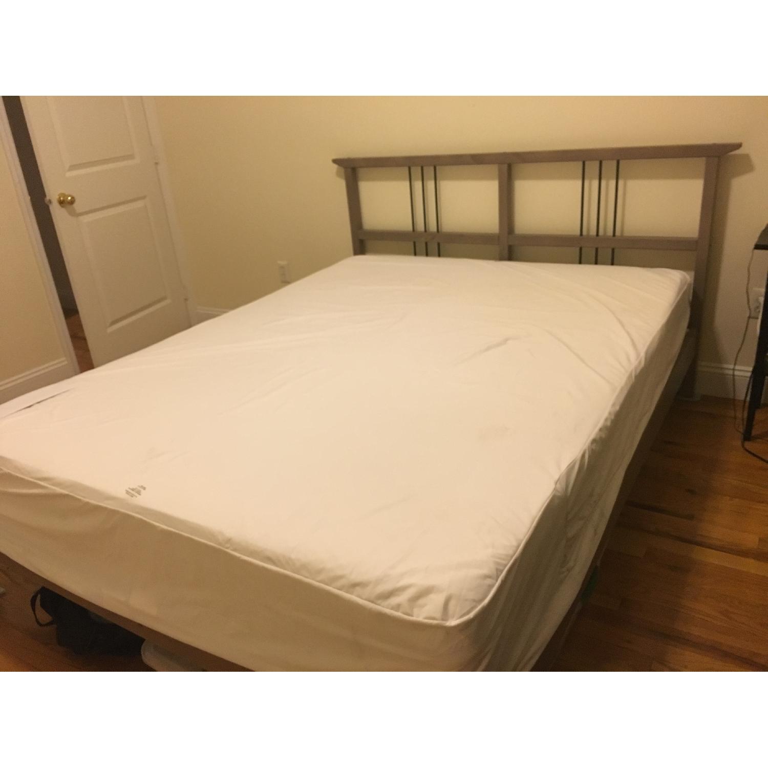 Ikea Rykene Queen Bed Frame w/ Slatted Bed Base AptDeco