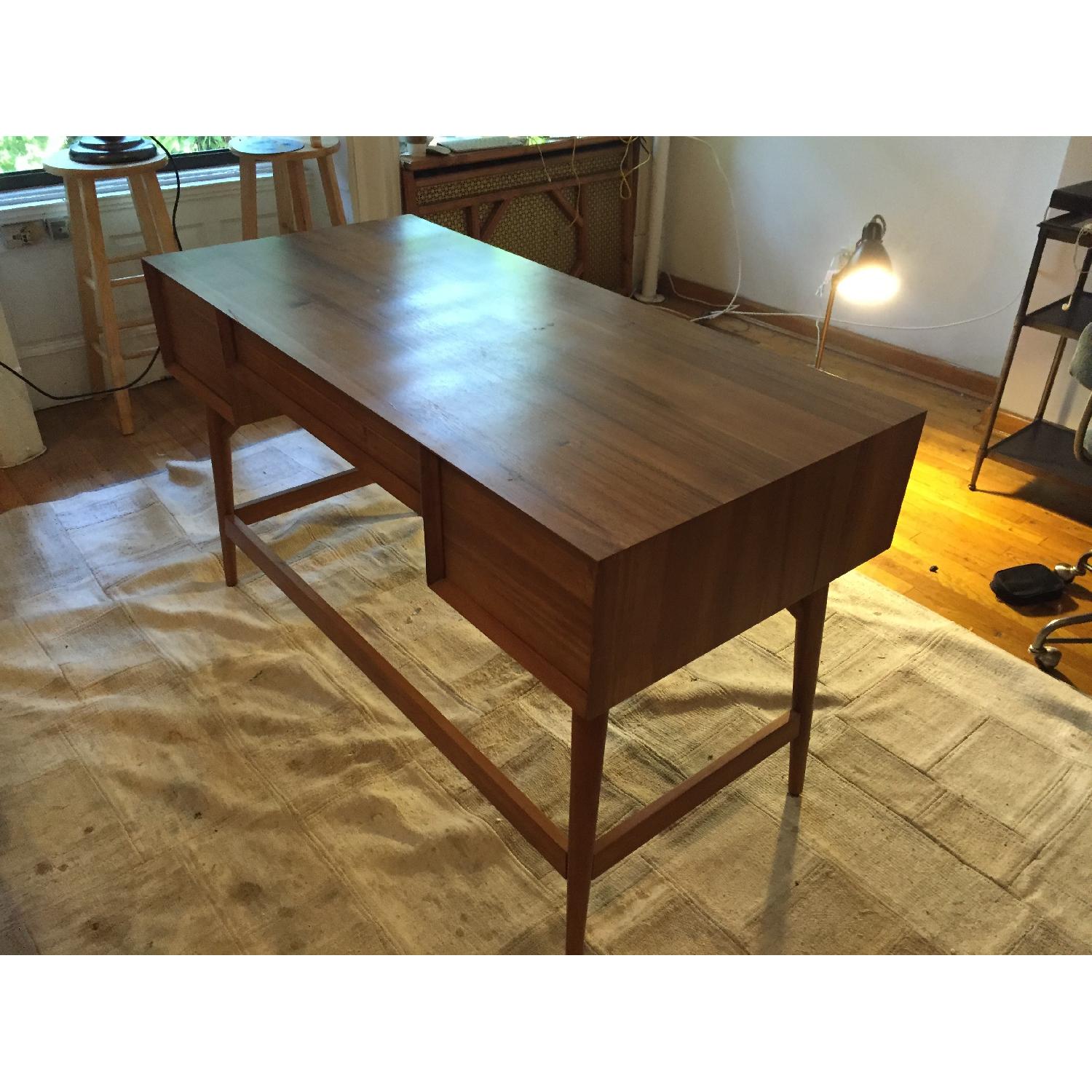 West Elm Mid-Century Acorn Wood Desk - image-2