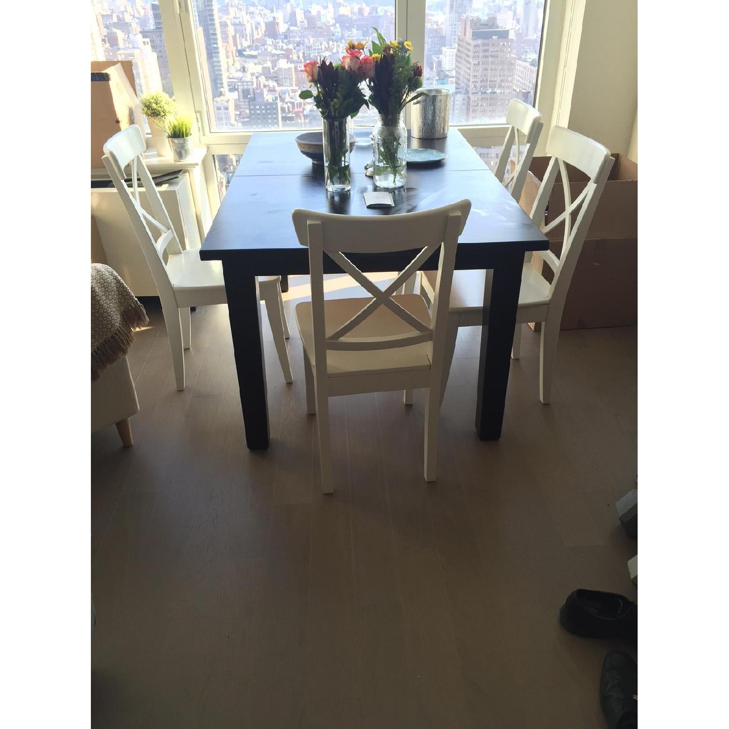 Ikea Ingolf White Dining Chairs - image-5