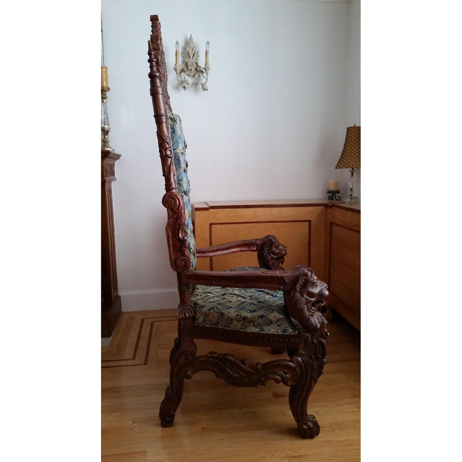Mahogany Throne Queens Chair - image-3