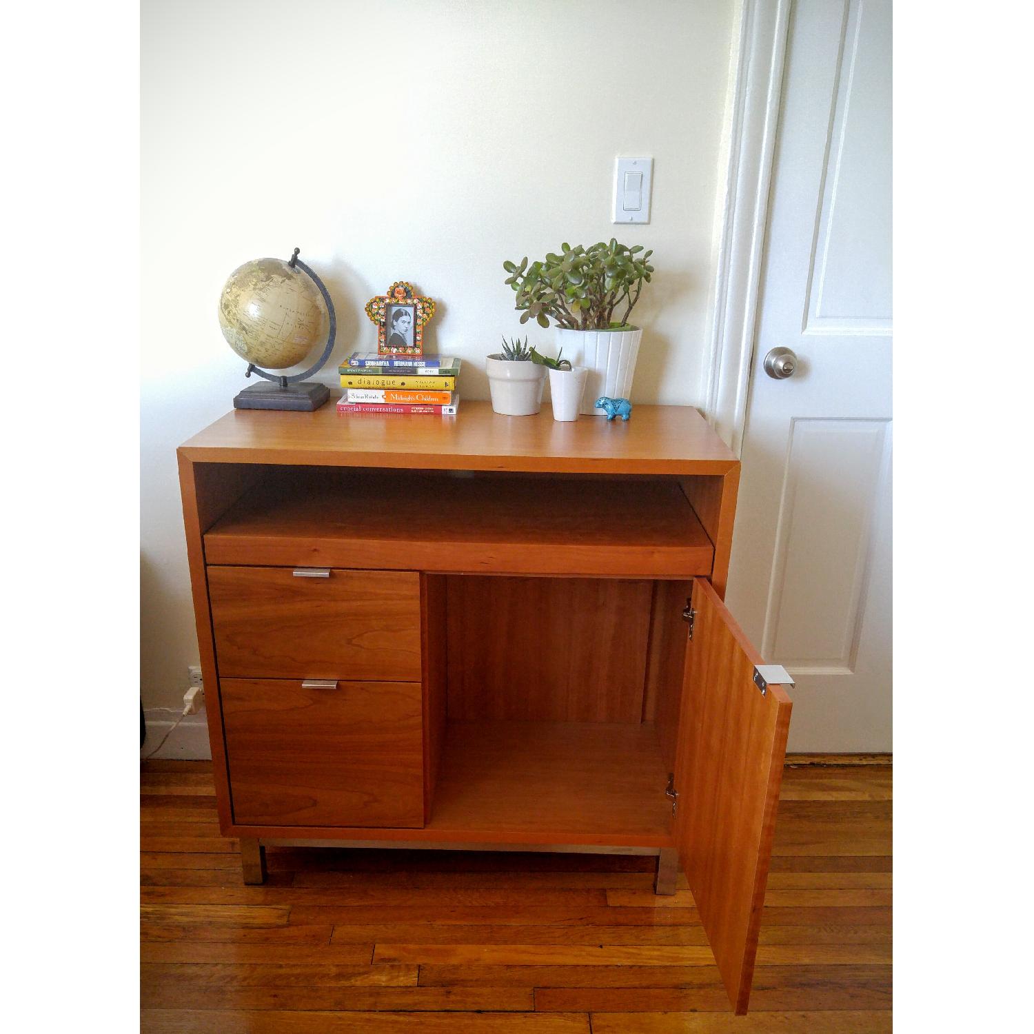 Room & Board Copenhagen Office Armoire Desk in Cherry Wood - image-2