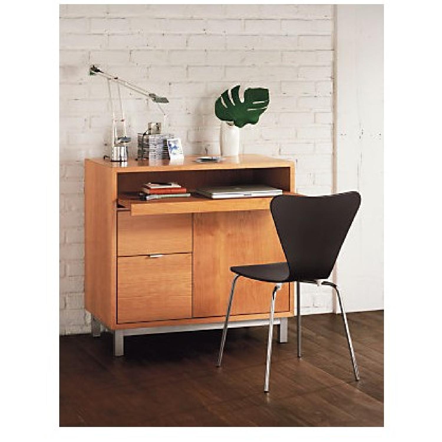 Room & Board Copenhagen Office Armoire Desk in Cherry Wood - image-6