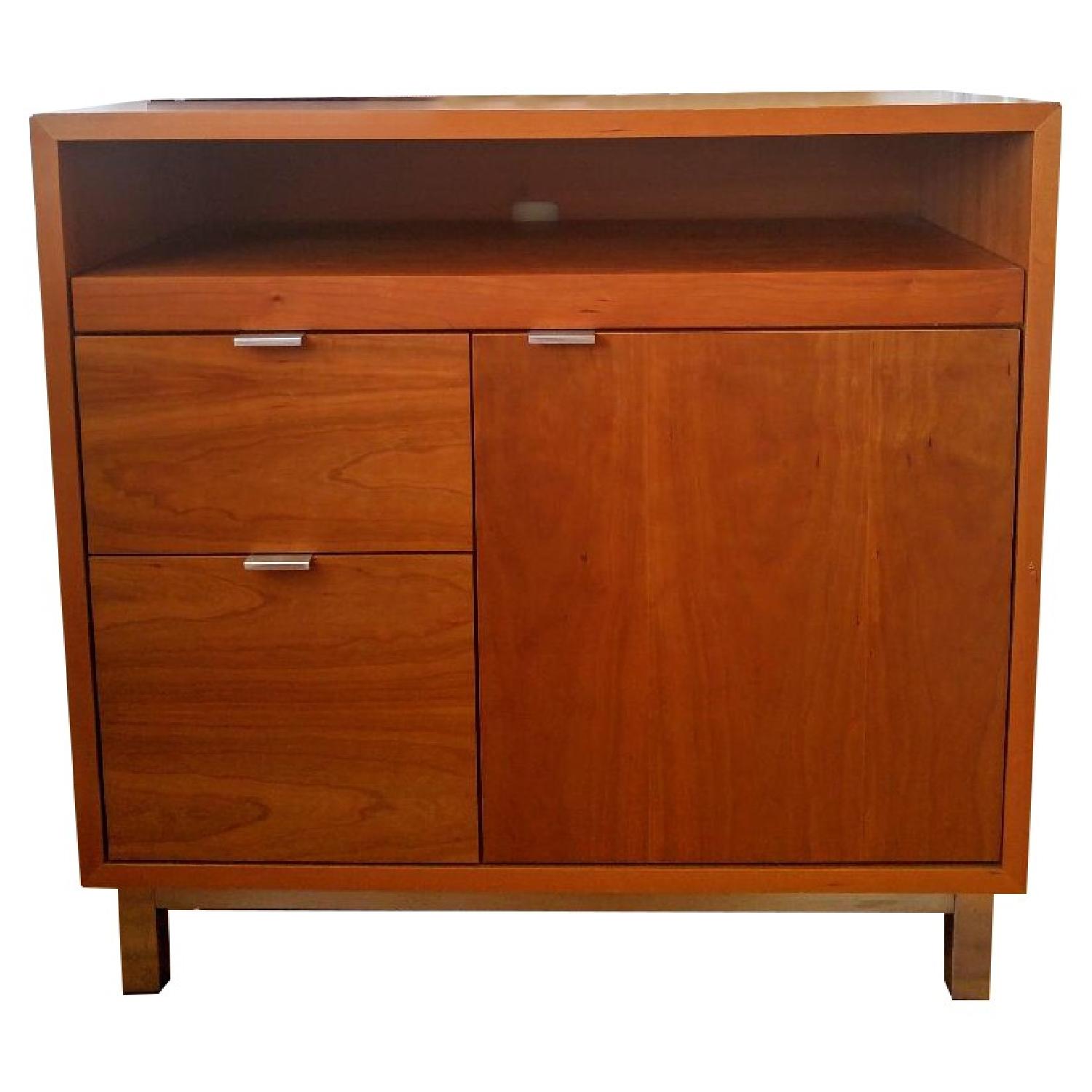 Room & Board Copenhagen Office Armoire Desk in Cherry Wood - image-0