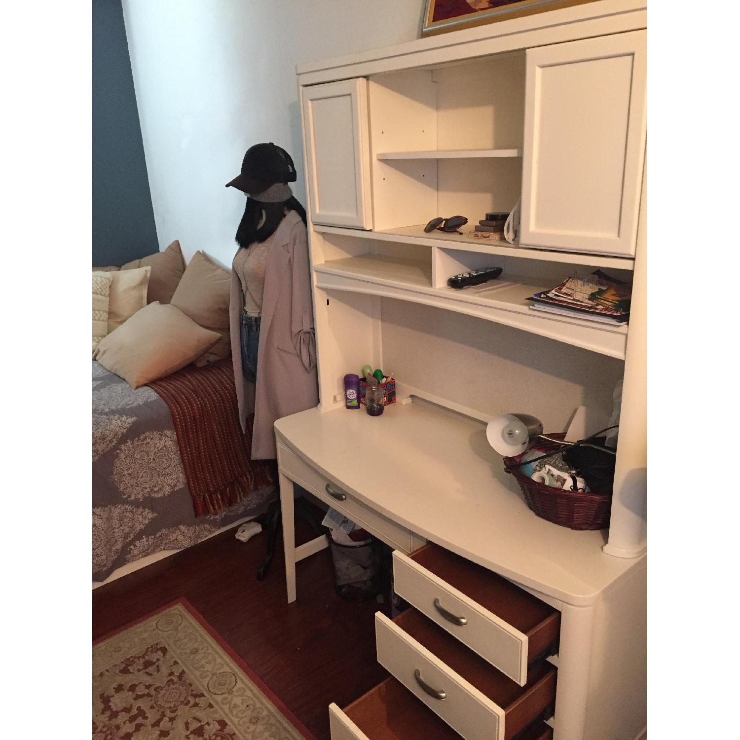 Raymour & Flanigan Jayden Computer Desk w/ Hutch - image-8