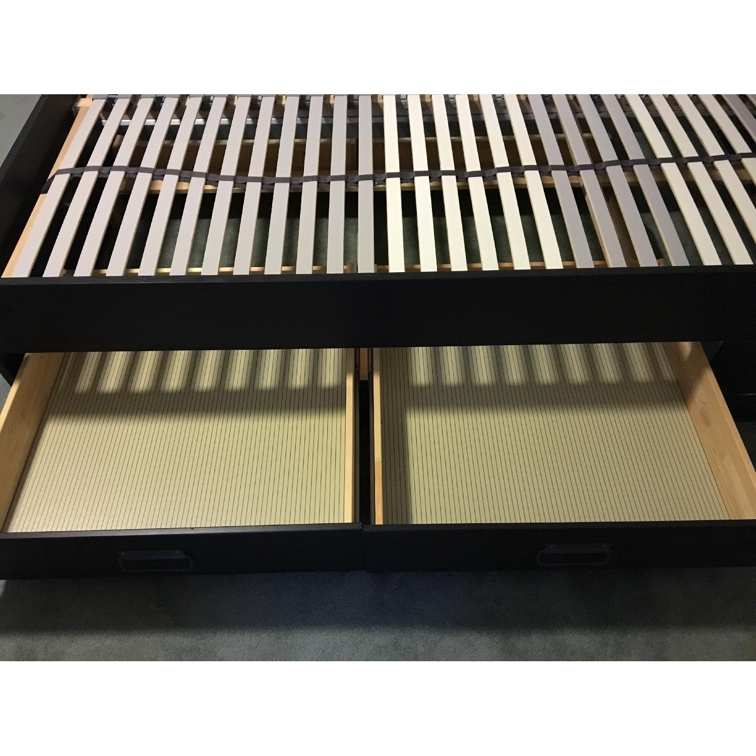 Ikea Fjell Pine Queen Storage Bed Frame AptDeco