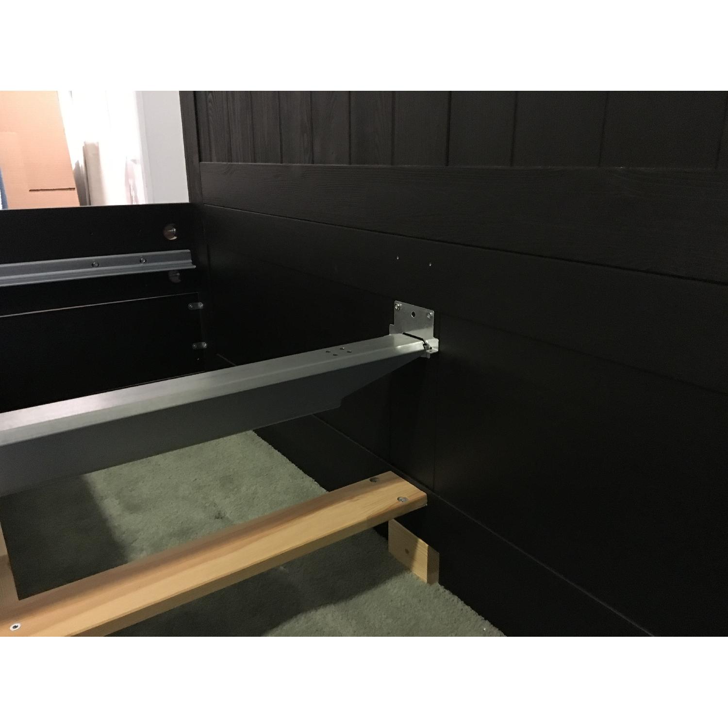 Ikea Fjell Pine Queen Storage Bed Frame AptDeco