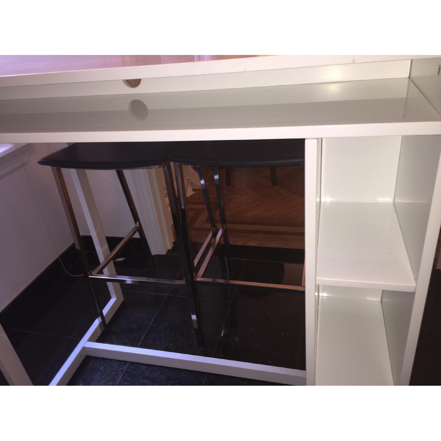 CB2 Public White High Dining Table - image-3