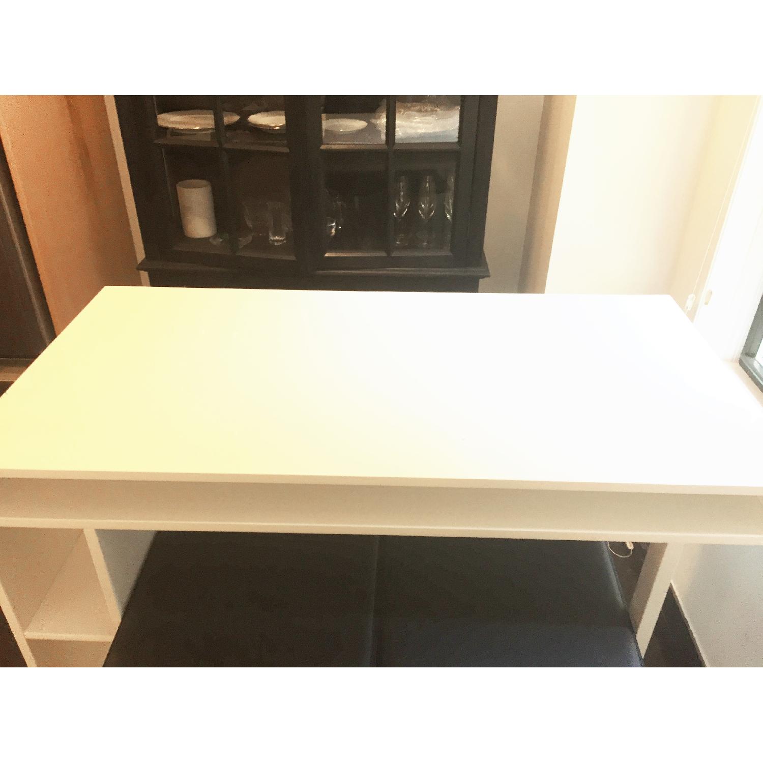 CB2 Public White High Dining Table - image-5