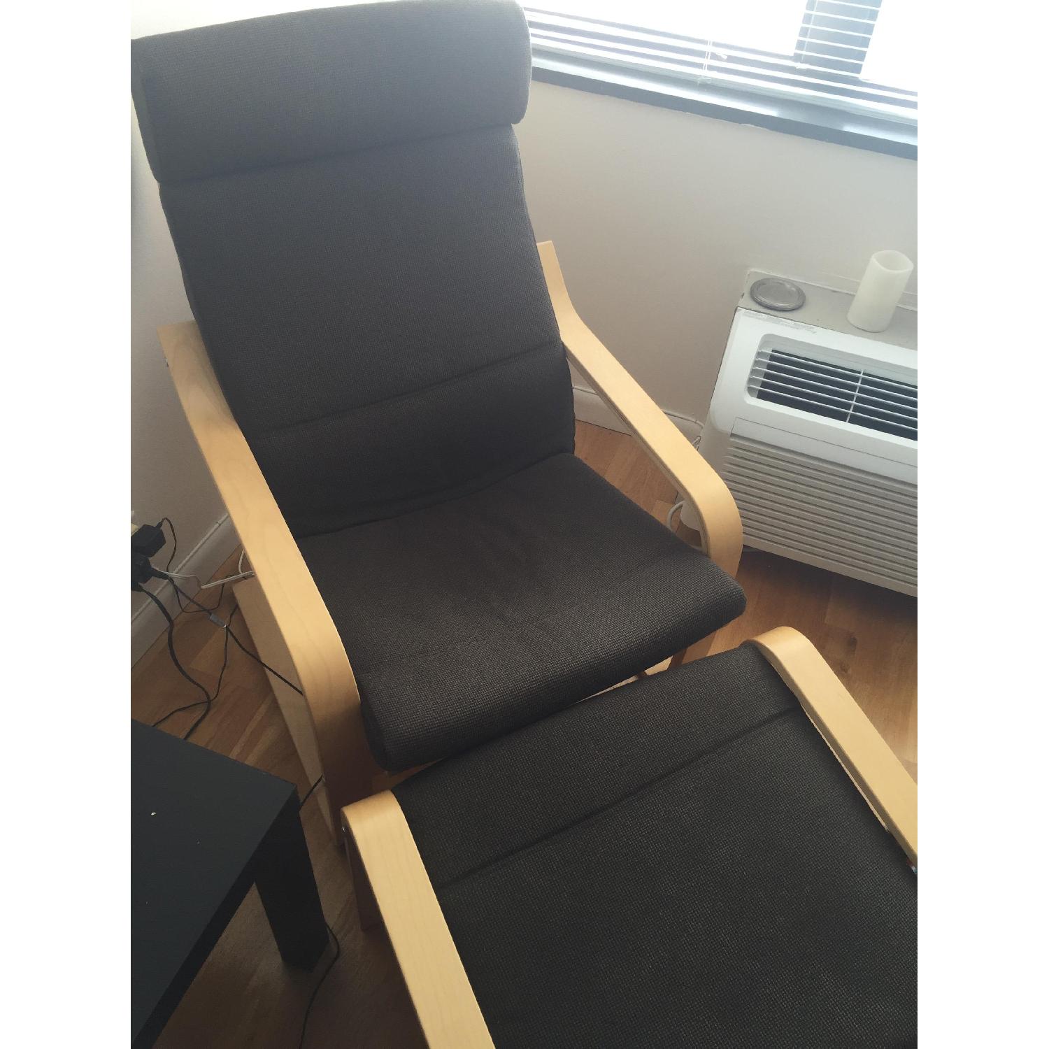 Ikea Poang Chair & Ottoman - image-2