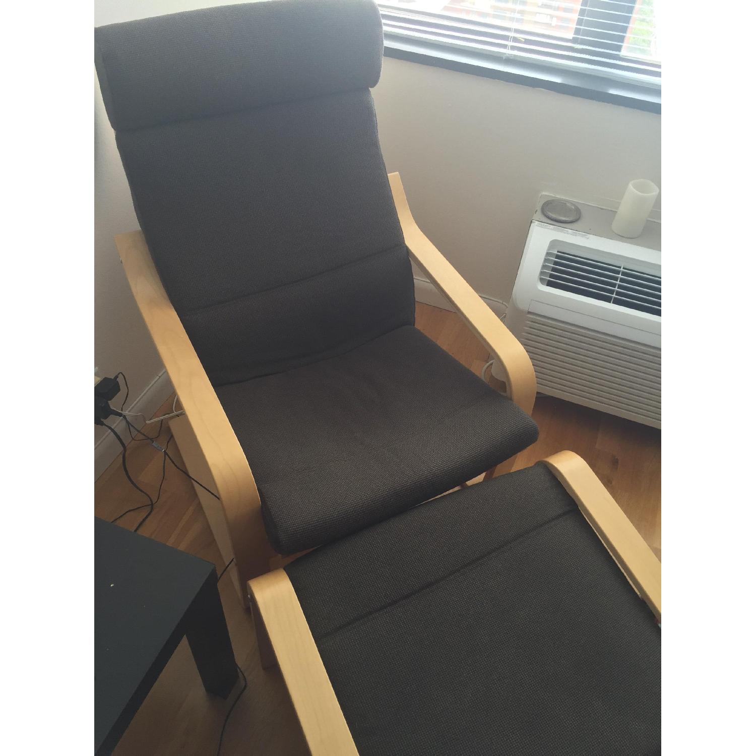 Ikea Poang Chair & Ottoman - image-3