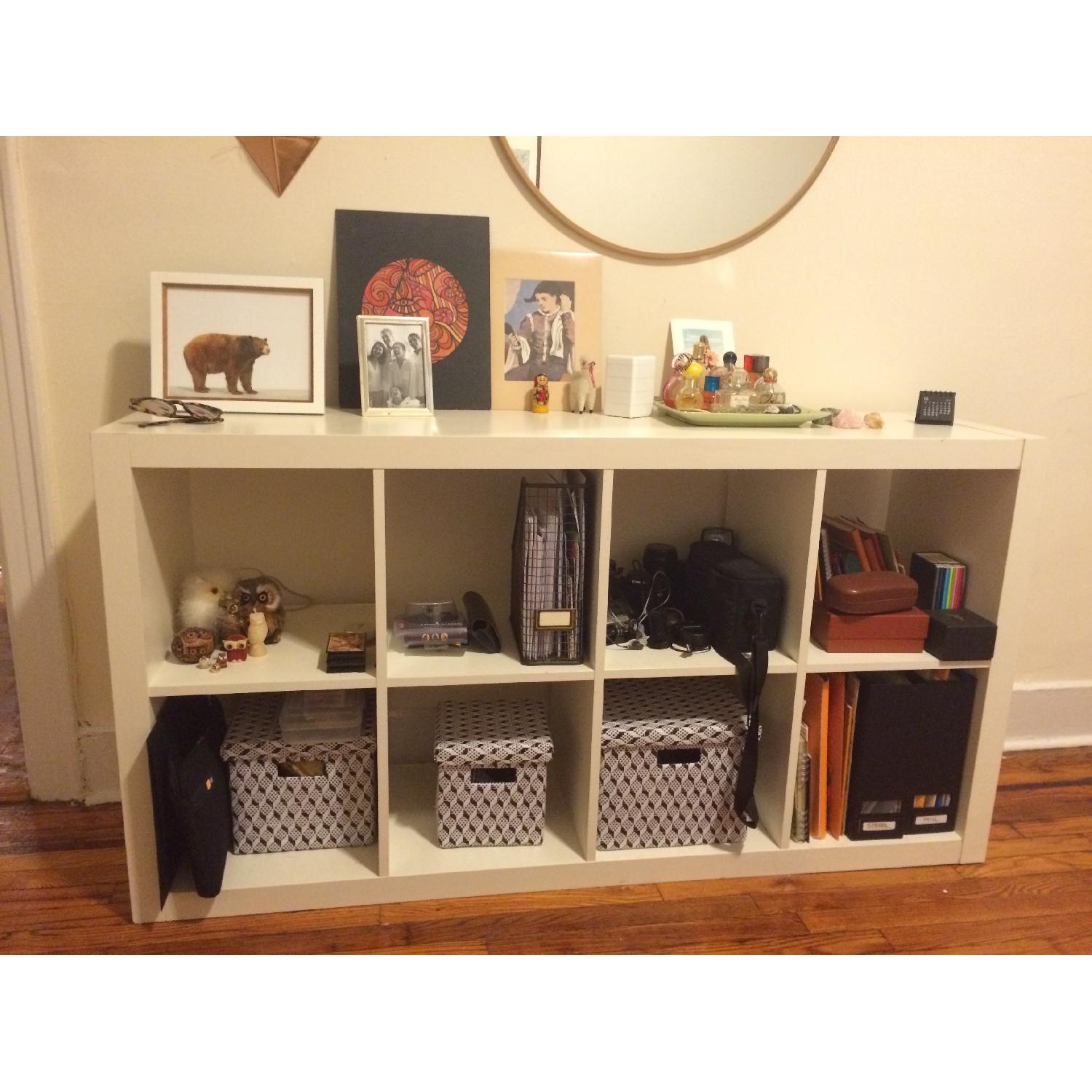 Ikea Kallax Shelving Unit in White - AptDeco