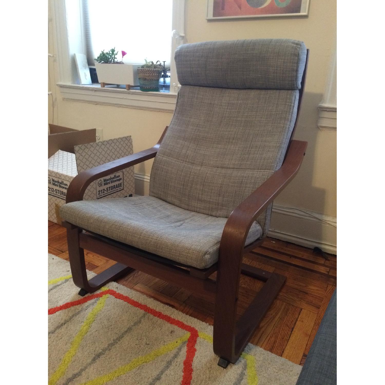 Ikea Poang Armchair in Grey - image-3