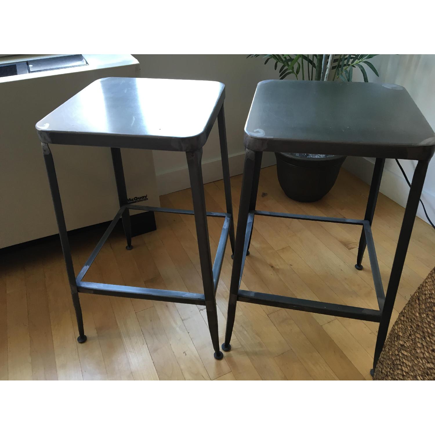 CB2 Flint Steel Counter Stool - image-1