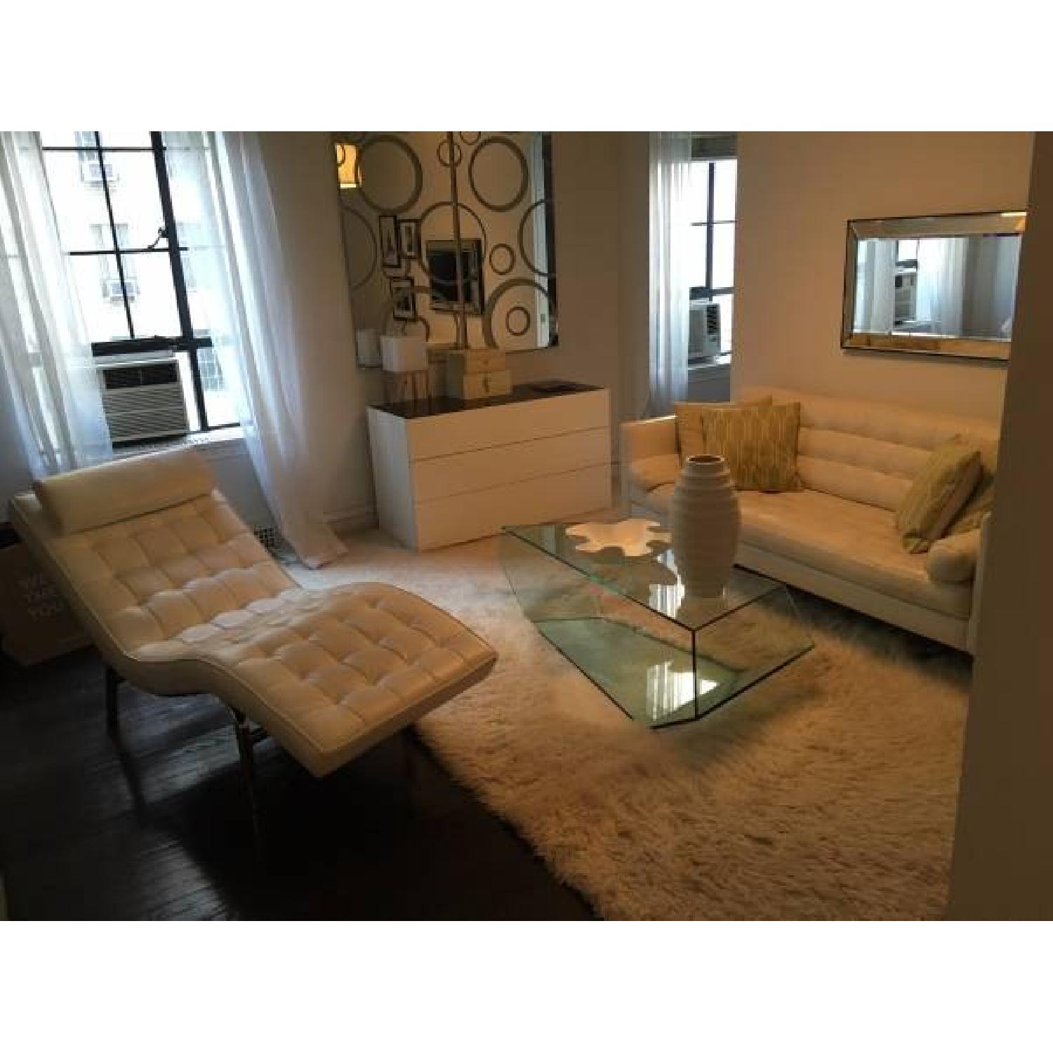 Custom Italian Leather InCanto Sofa + Chaise Lounge - image-5