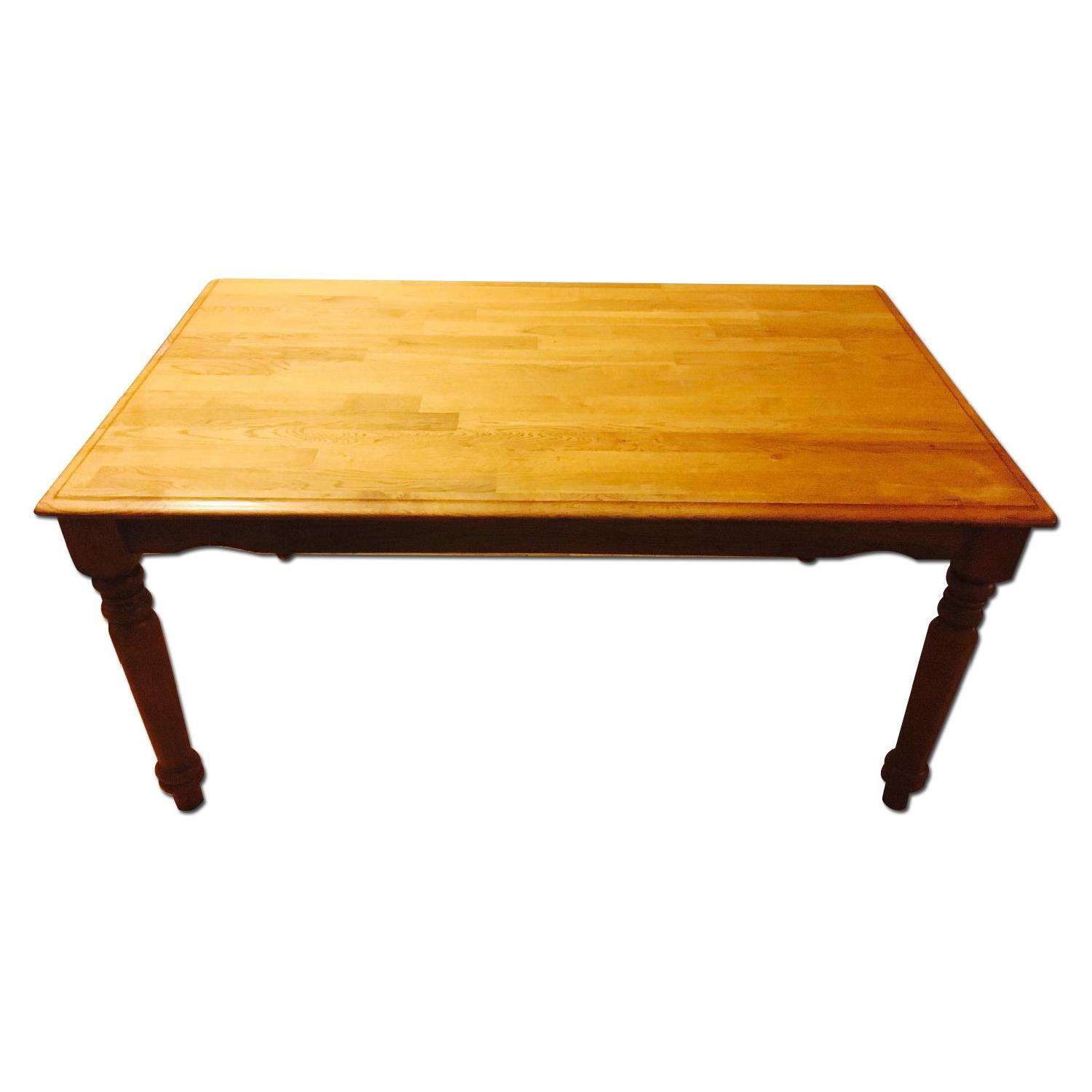 Oak Dining Table + 4 Chairs AptDeco