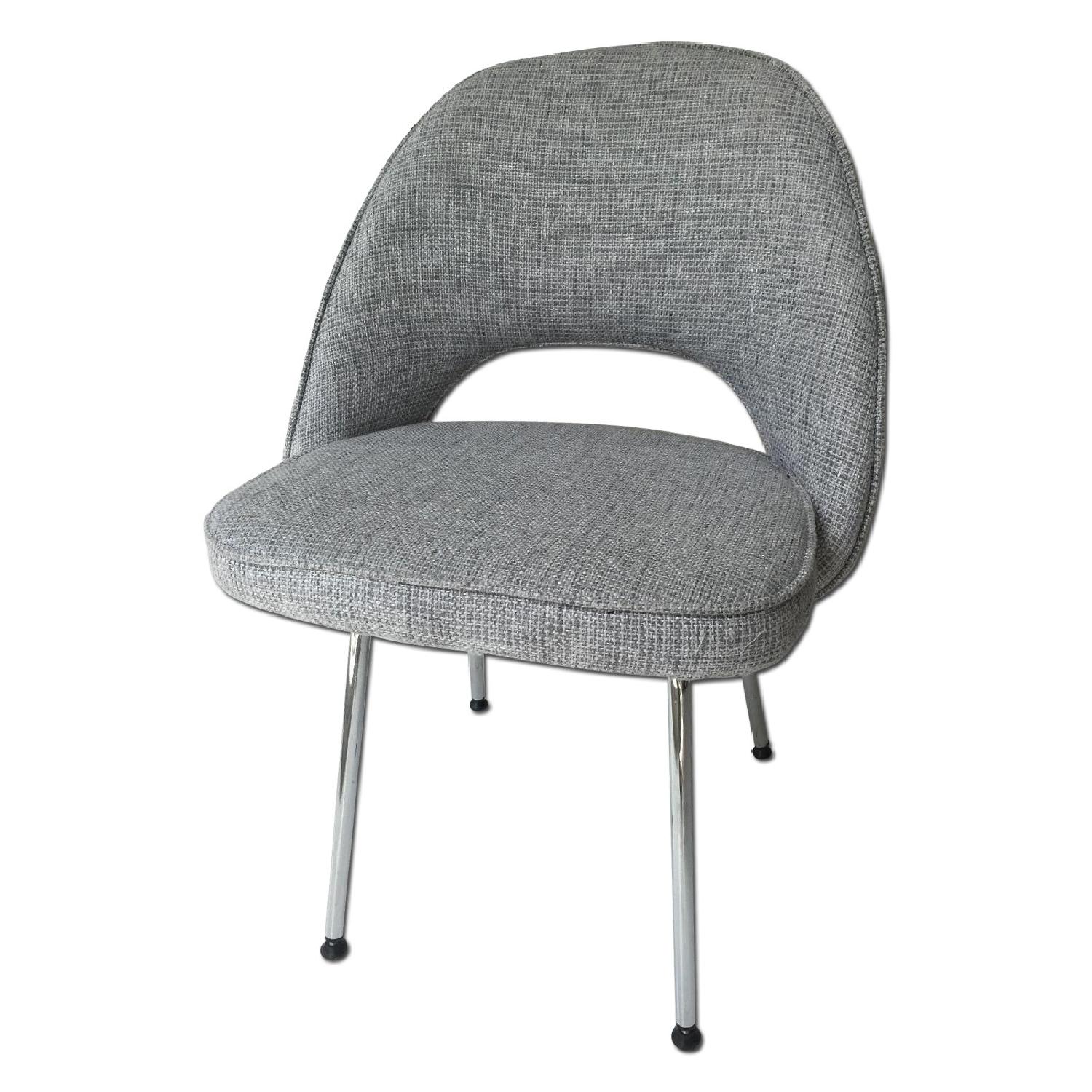 Grey Mid Century Modern Chair - image-0