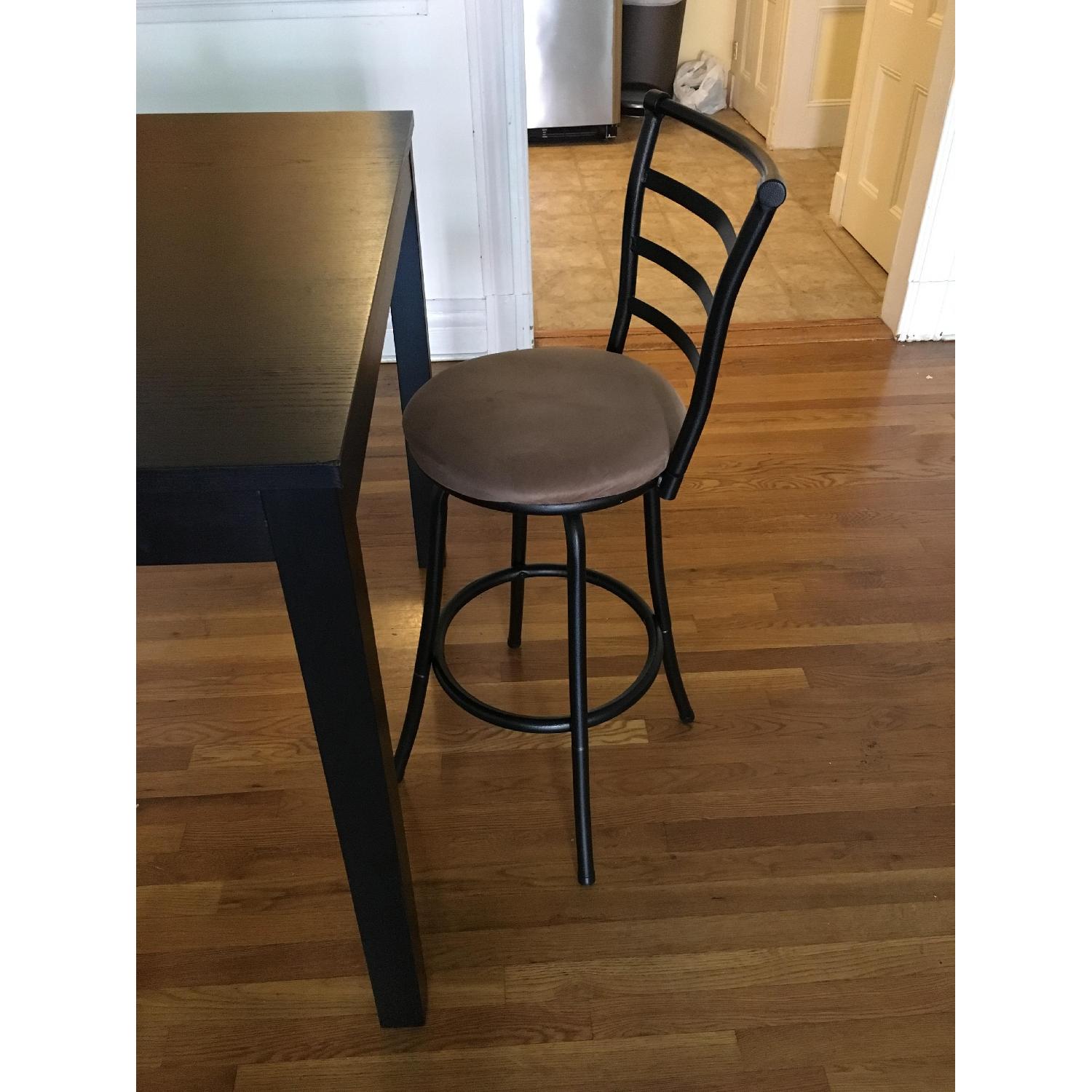 Ikea Tall Bar/Dining Table w/ 2 Revolving High Chairs - image-3