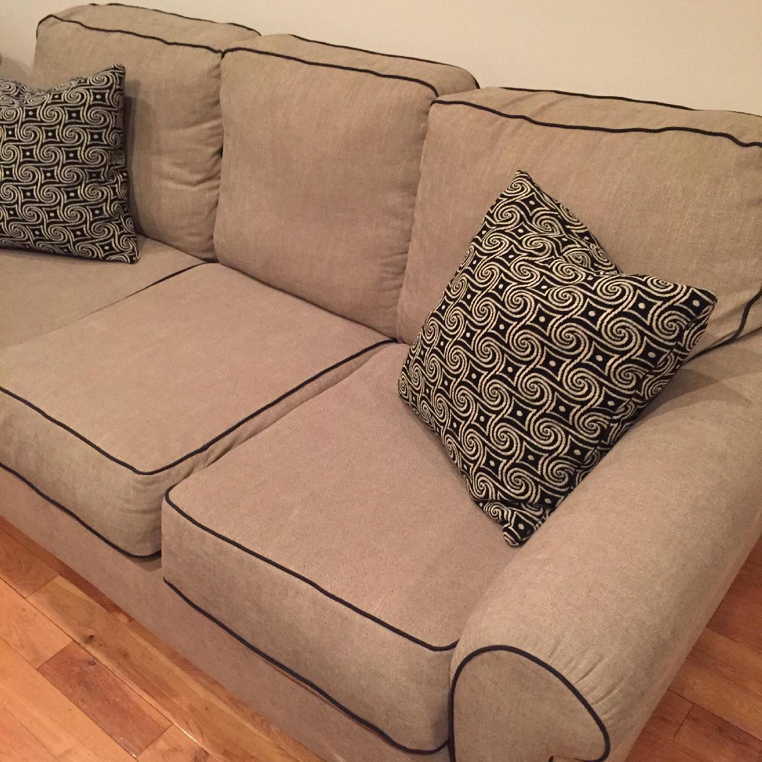 Ashley's 3-Seater Sofa w/ Black Piping - image-2